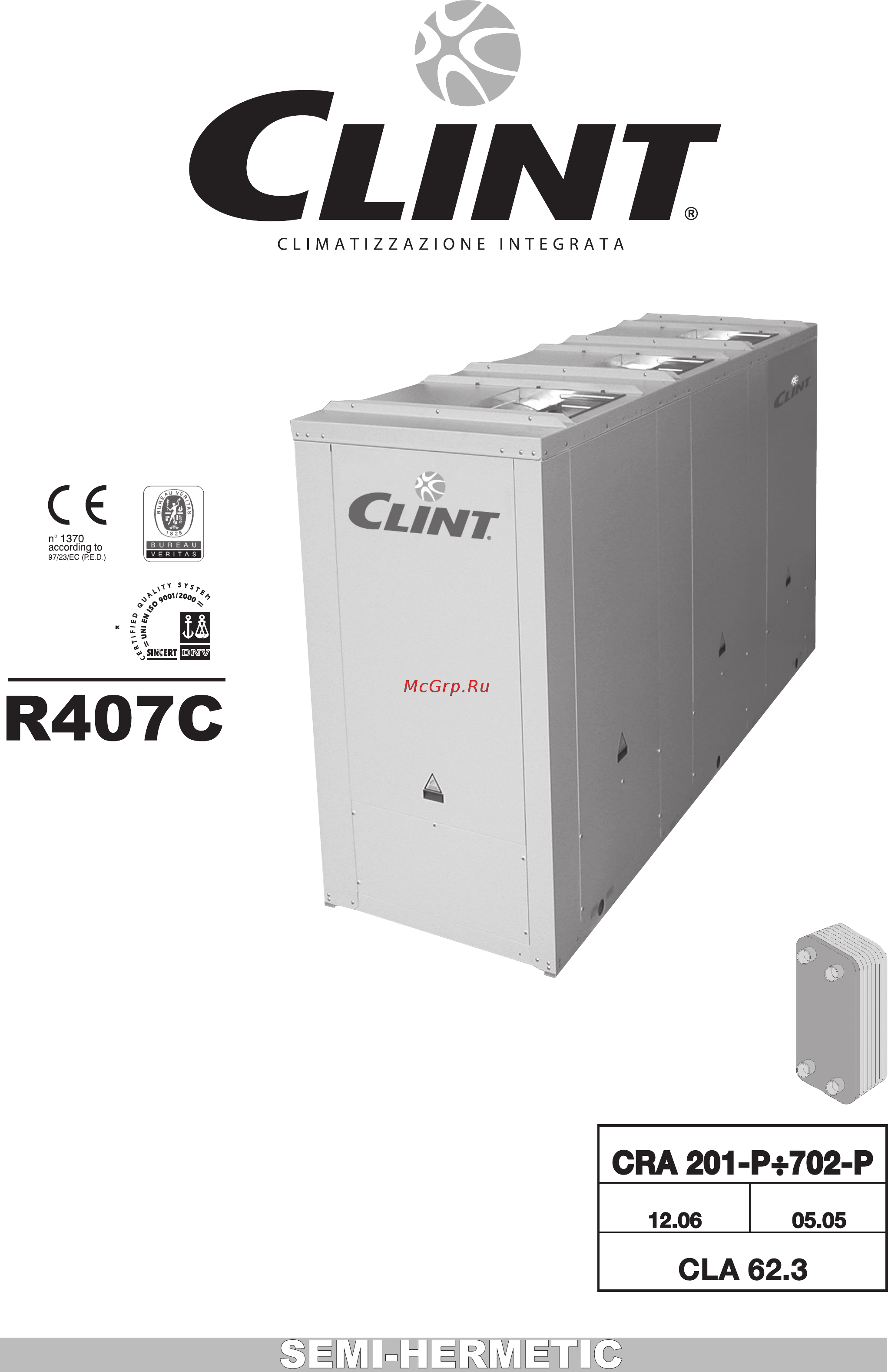 CLINT CRA 502-P Инструкция по эксплуатации онлайн