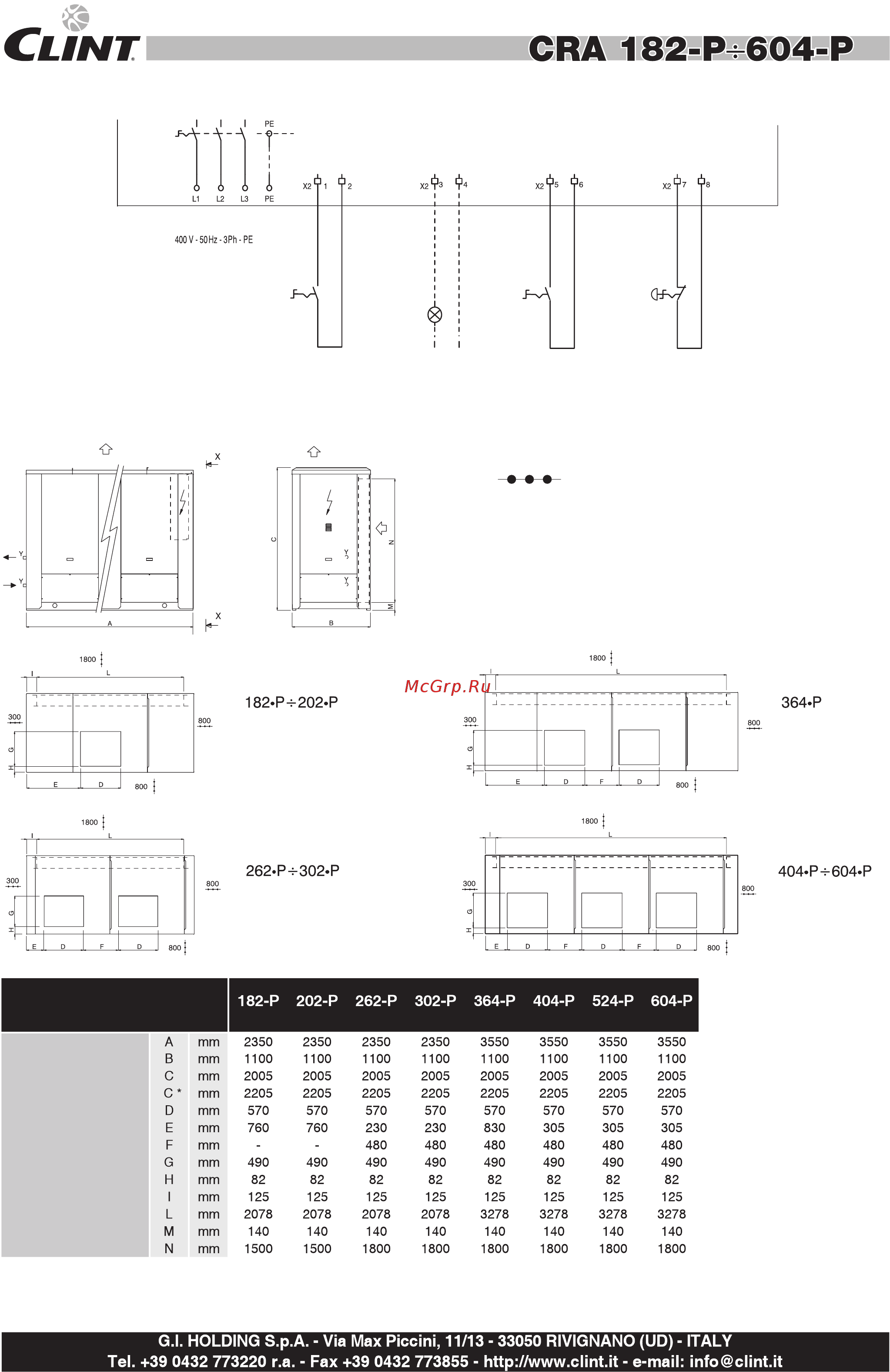 CLINT CRA 302-P [4/4] Размеры