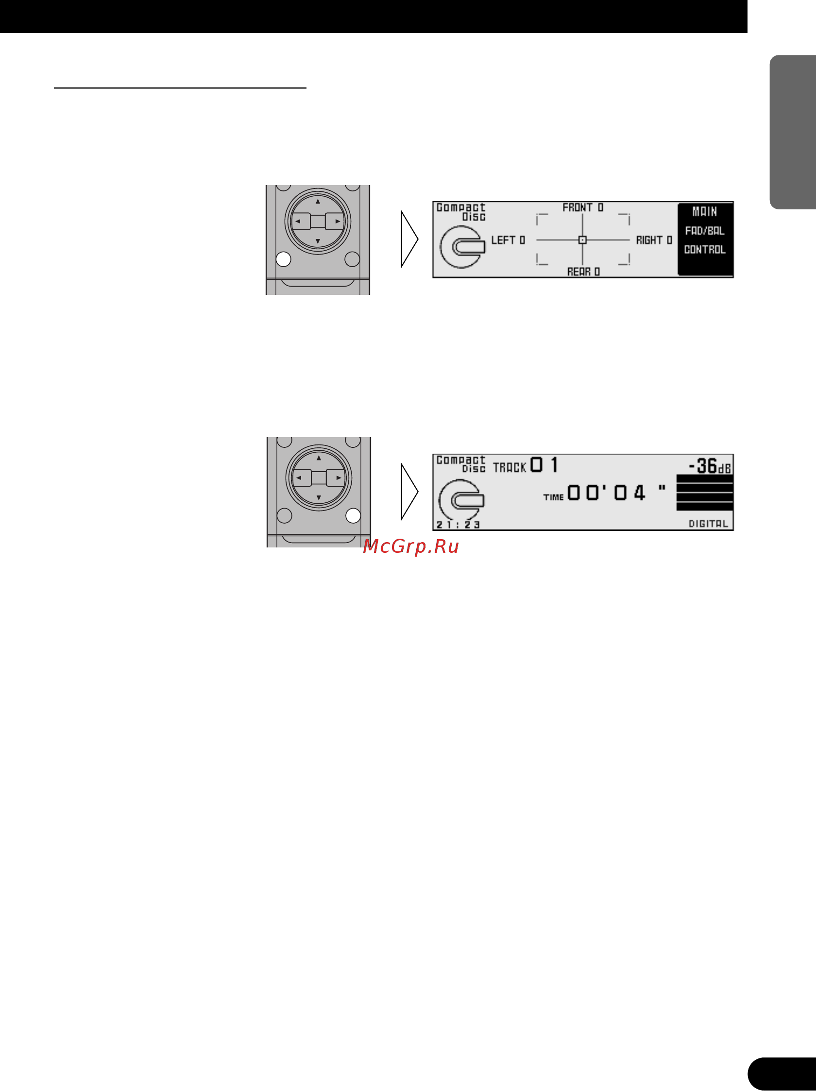 Pioneer DEQ-P9 [11/60] Switching to the audio menu