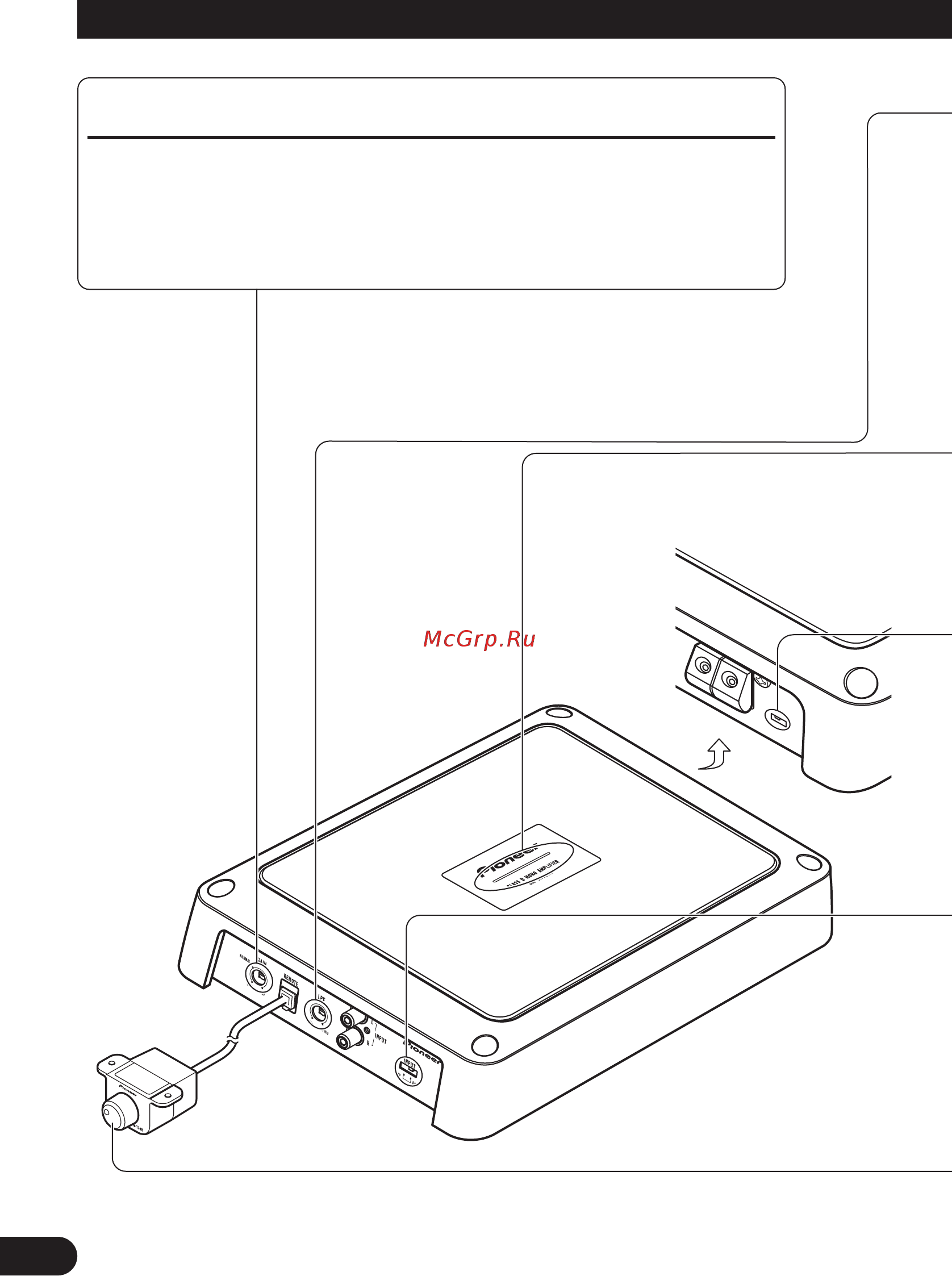 Pioneer GM-D8400M [4/86] Setting the unit