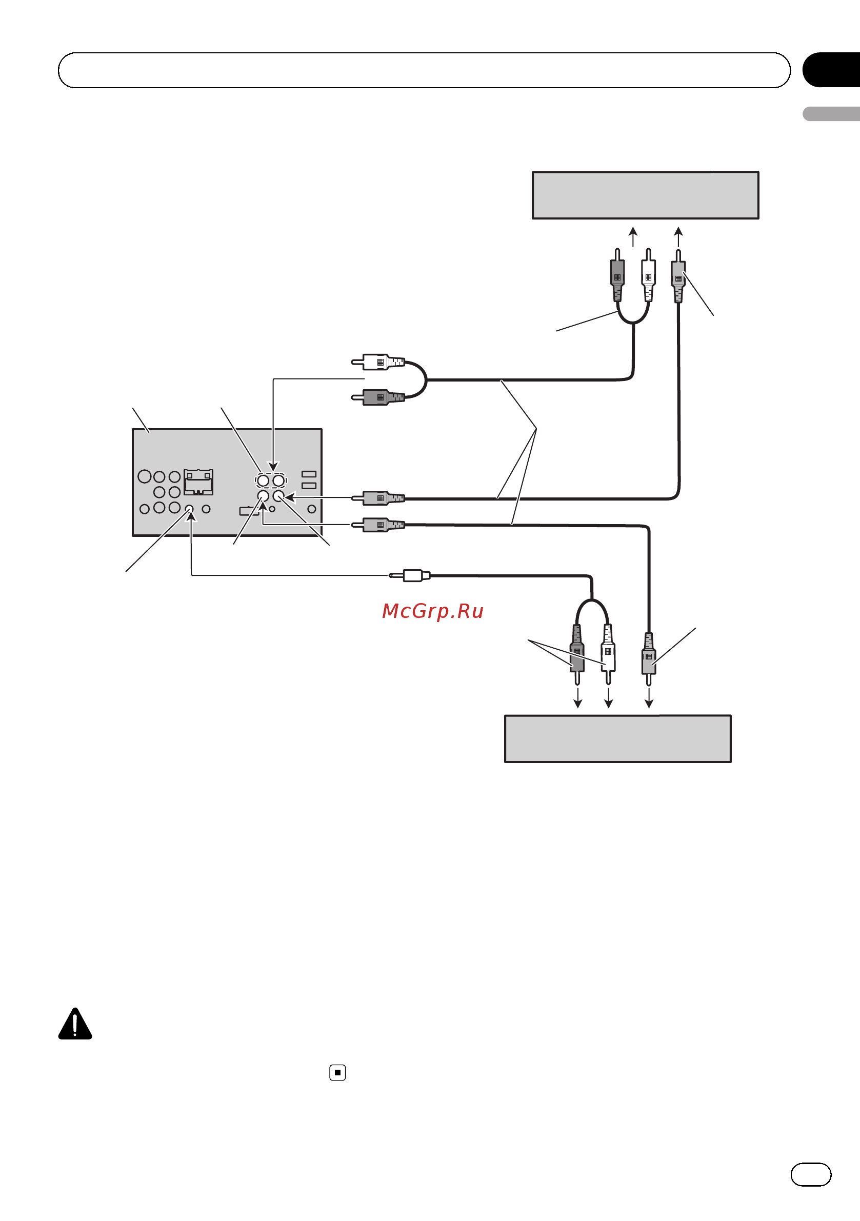 Pioneer AVH-8400BT [9/88] Connecting the units