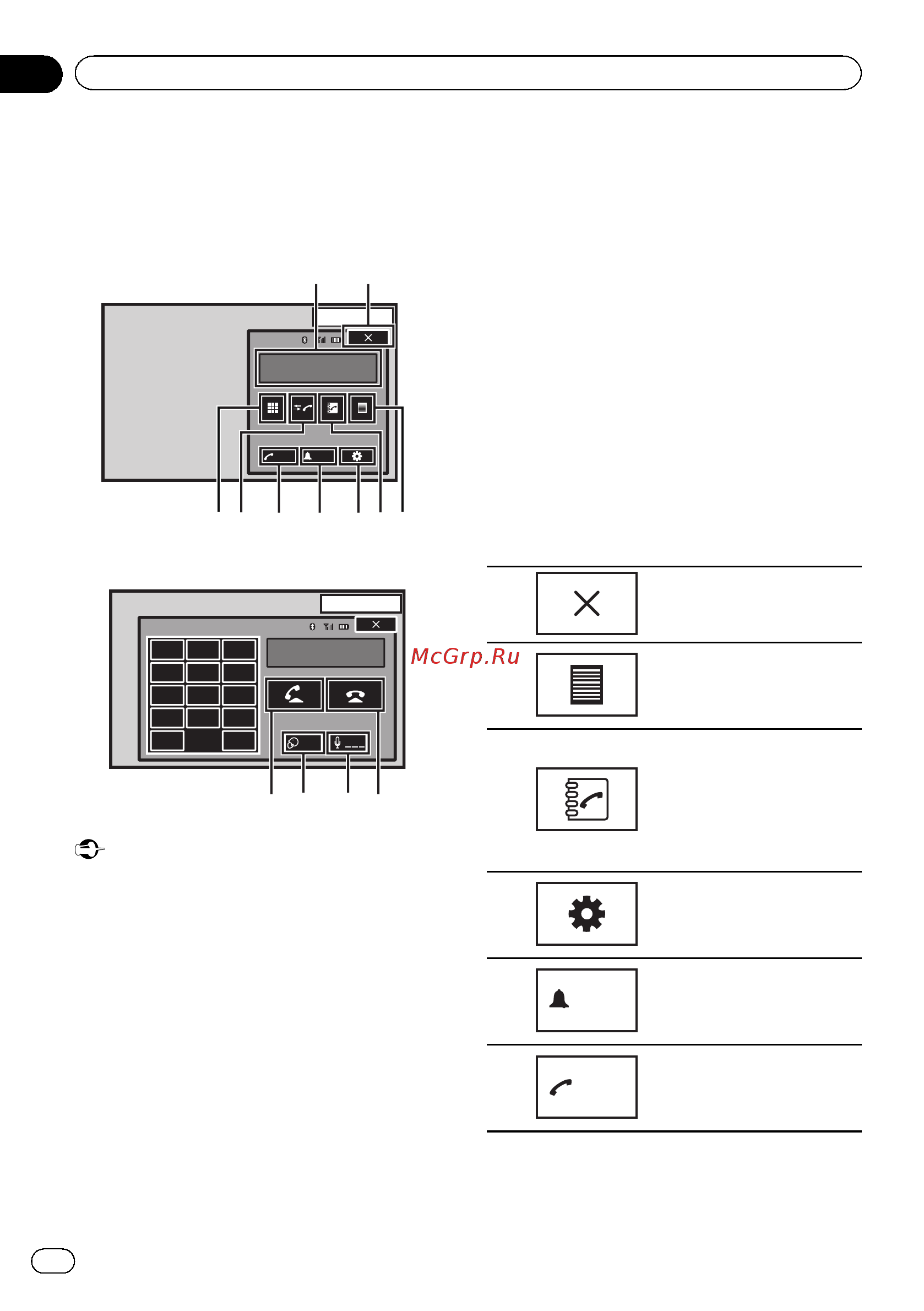Pioneer AVH-8400BT [28/88] Bluetooth telephone