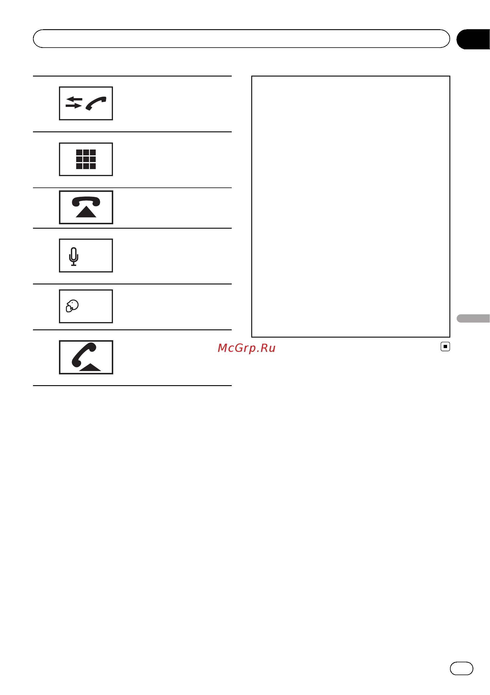 Pioneer AVH-8400BT [29/88] Bluetooth telephone