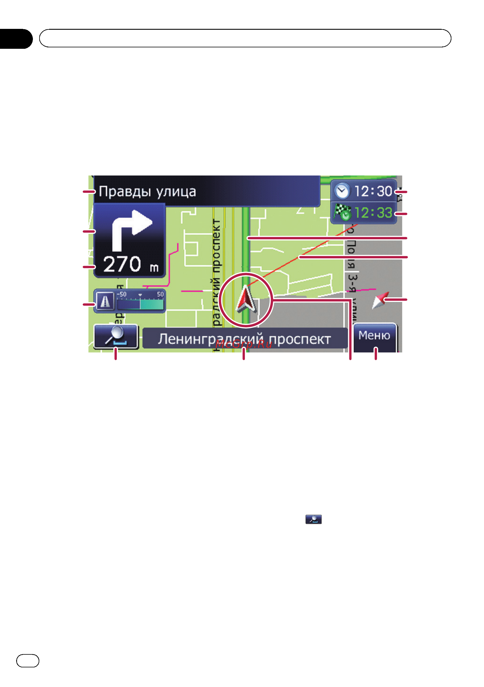 Pioneer AVIC-F220 [18/80] Как пользоваться картой