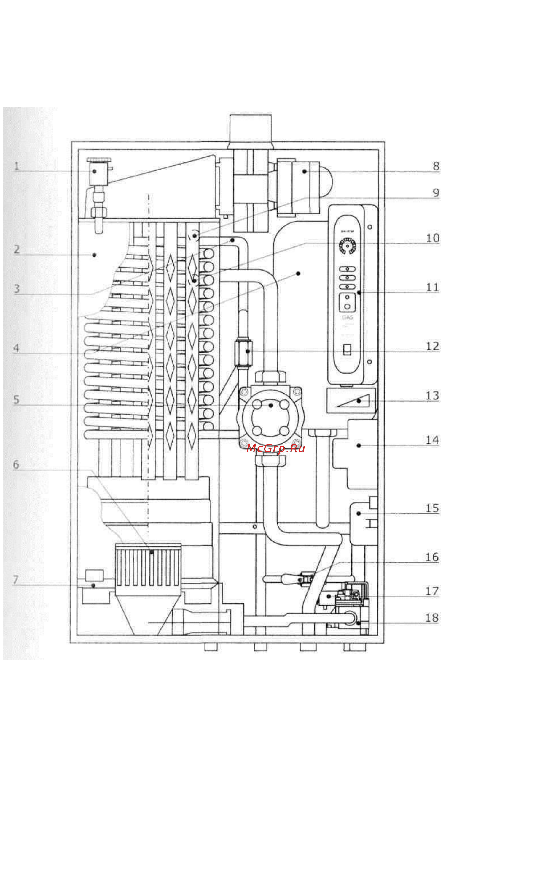 Kiturami World 3000-20R [5/36] Конструкция котла world 3000 13r