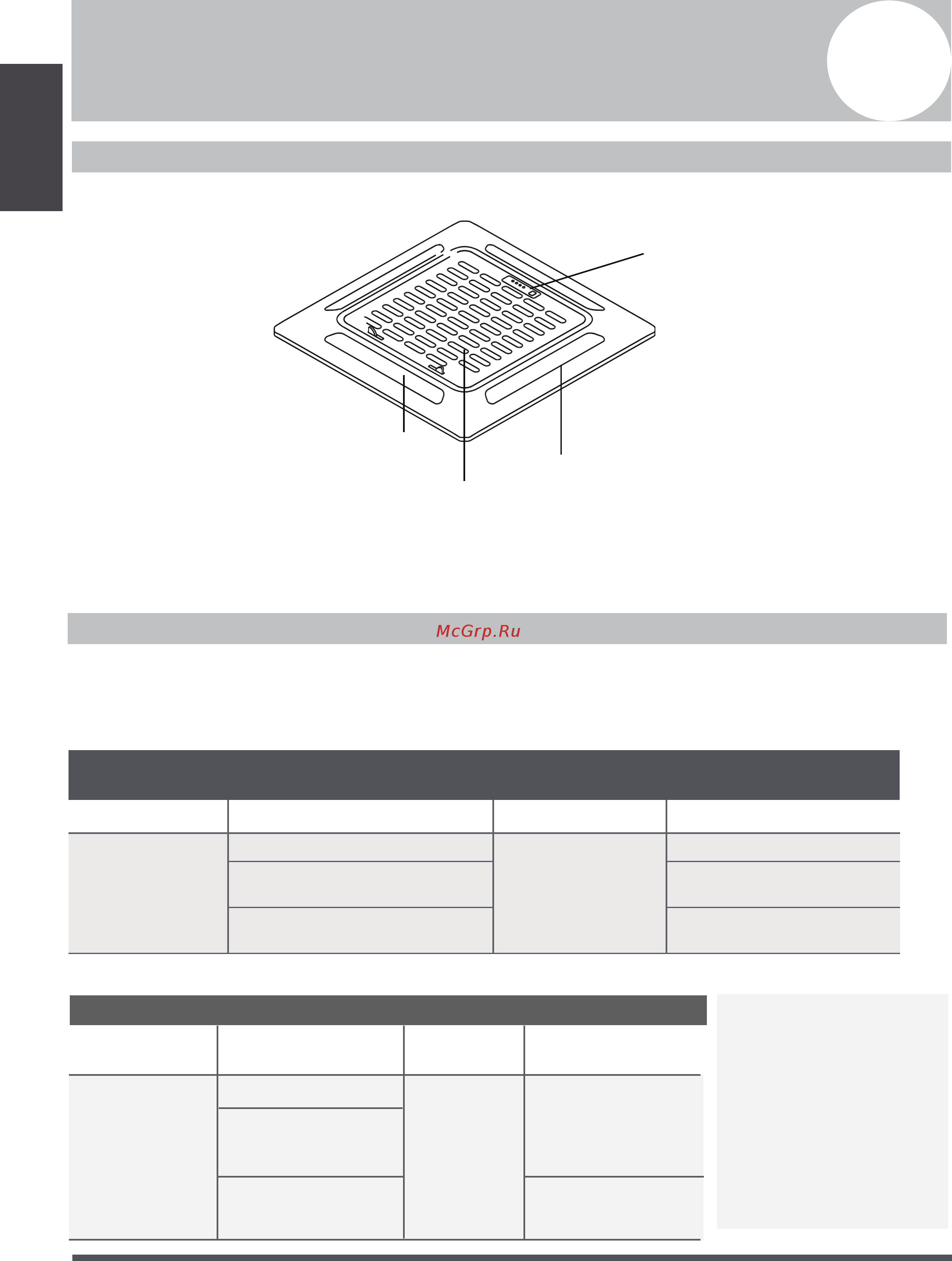 Carrier 42QTD036R8S [8/21] Indoor unit parts and major functions