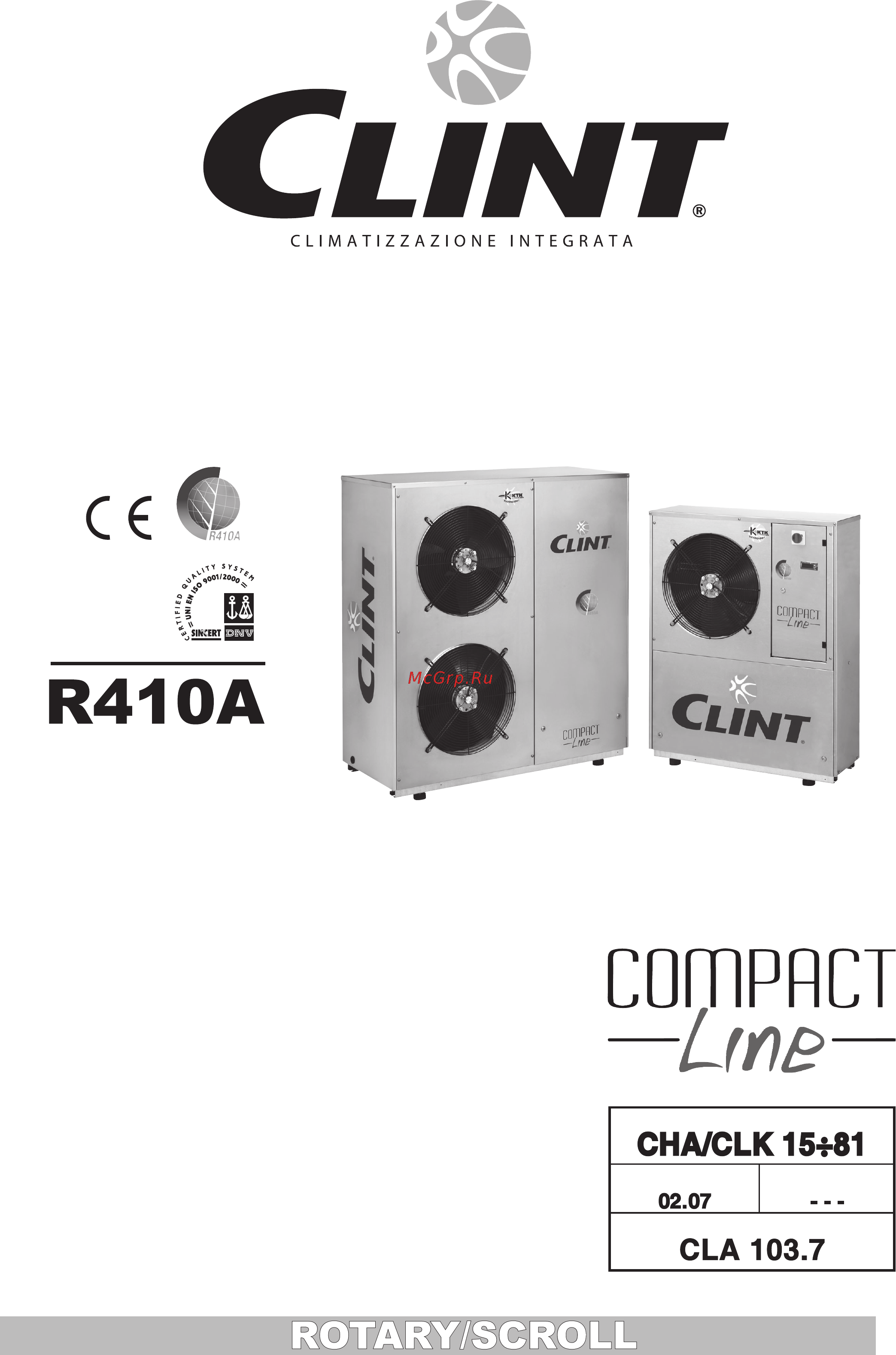 CLINT CHA/CLK81 Инструкция по эксплуатации онлайн