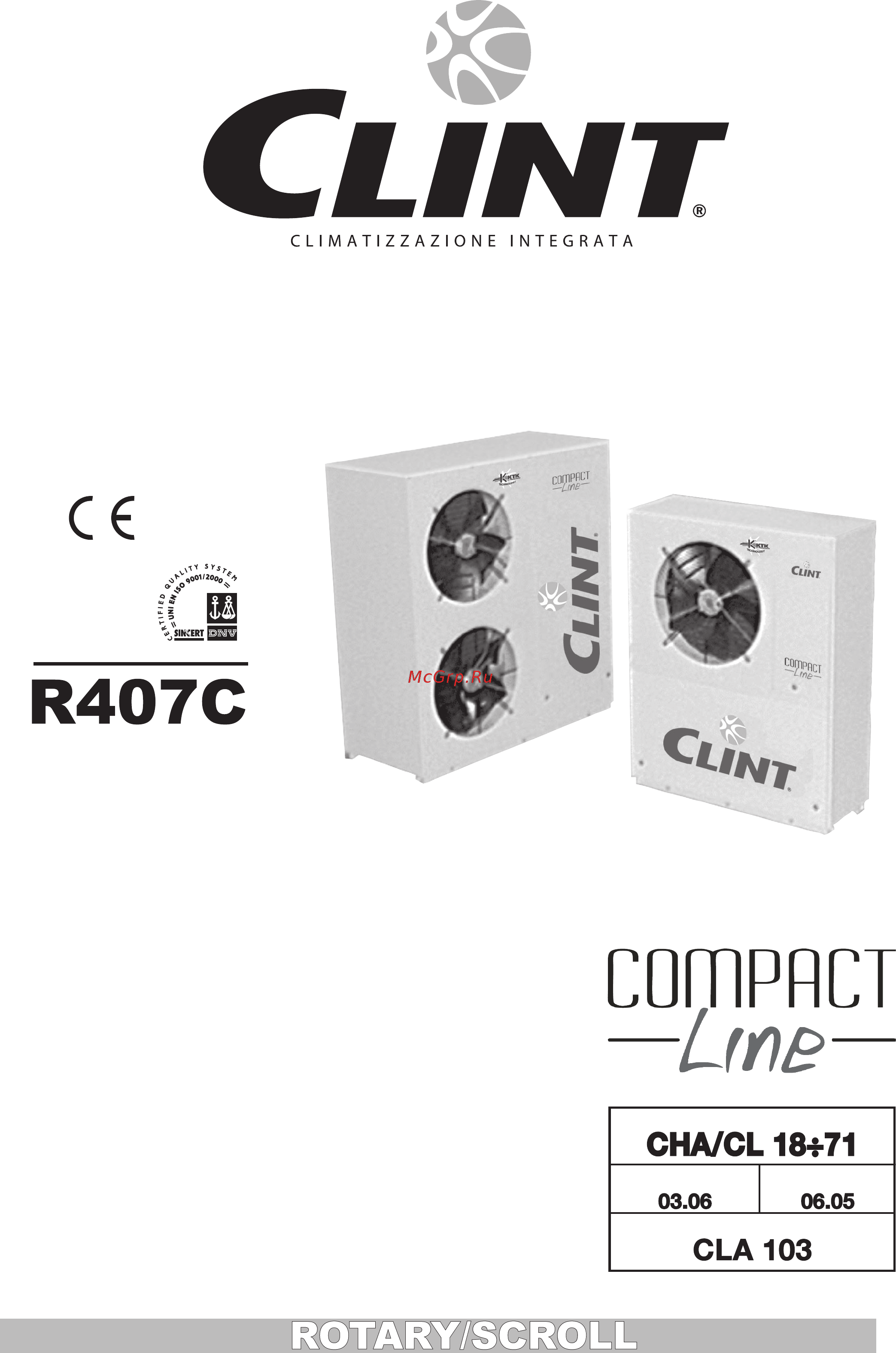 CLINT CHA/CL 18 Инструкция по эксплуатации онлайн