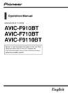 Pioneer AVIC-F910BT Руководство пользователя