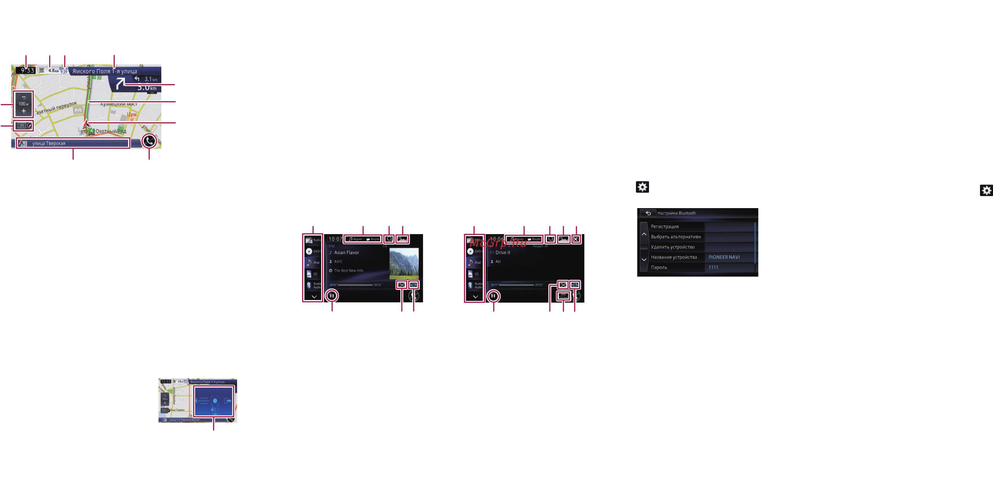 Pioneer AVIC-F950BT [2/2] Сопряжение устройств bluetoot