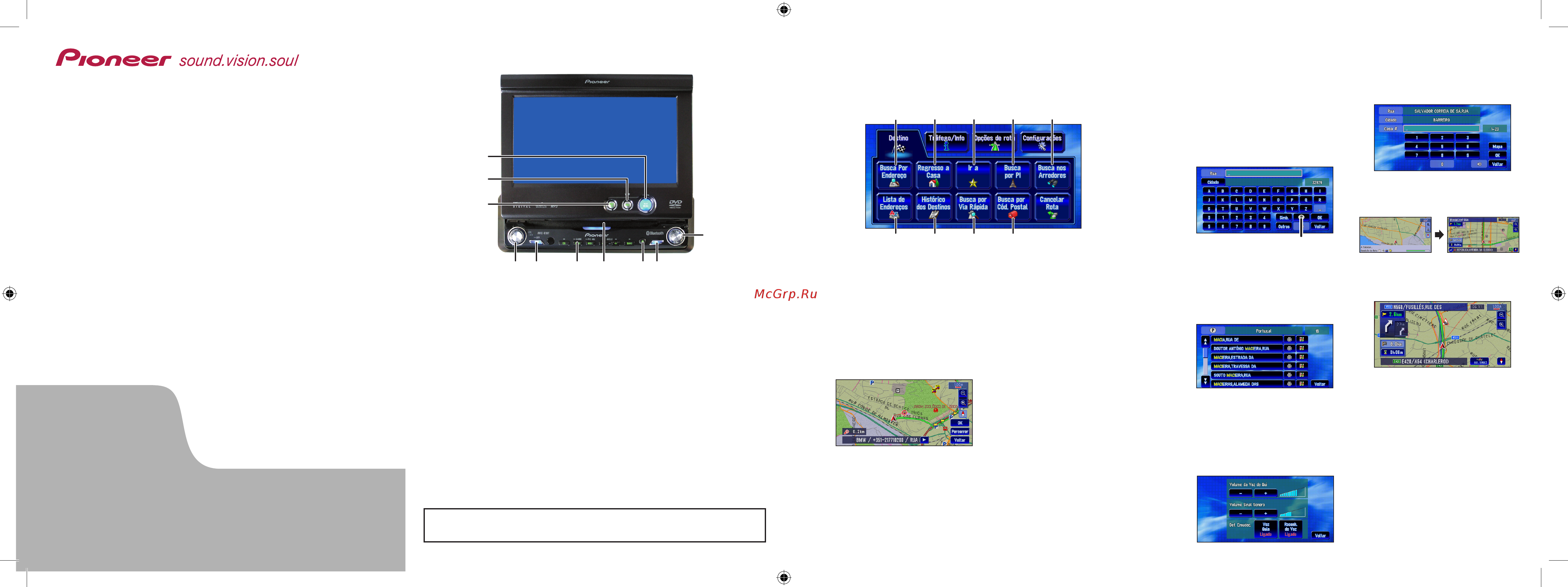 Pioneer AVIC-X1BT Краткое руководство онлайн