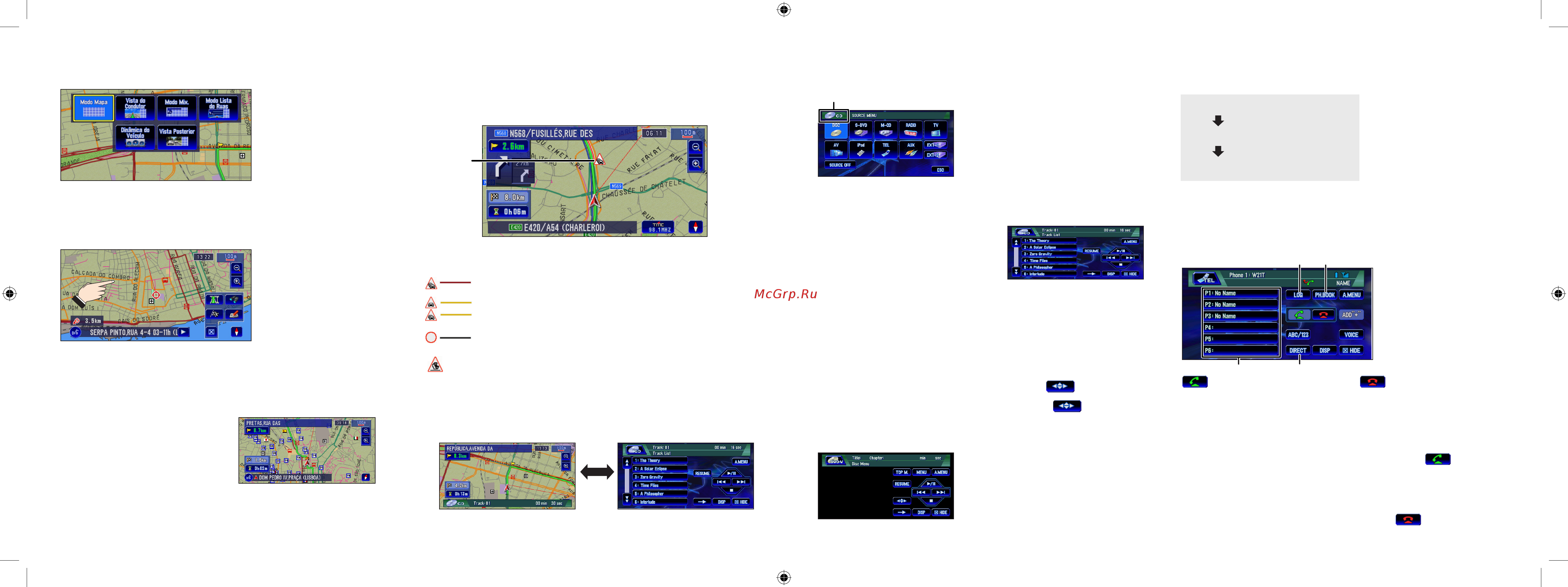 Pioneer AVIC-X1BT [2/2] Mudar de fonte