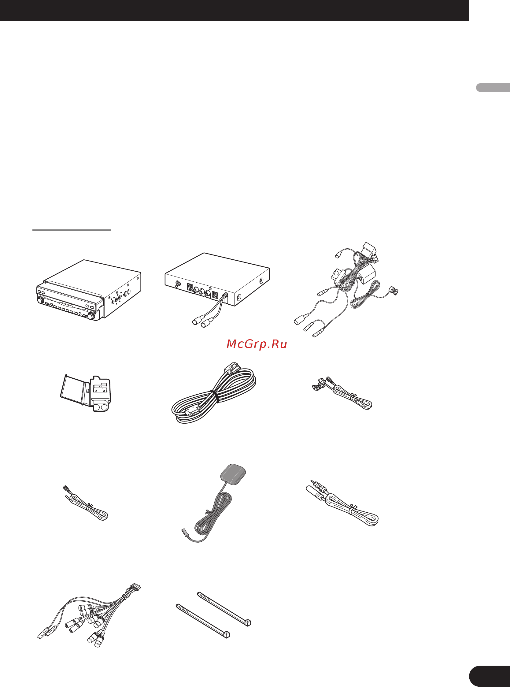 Pioneer AVIC-X1R [7/181] Parts supplied