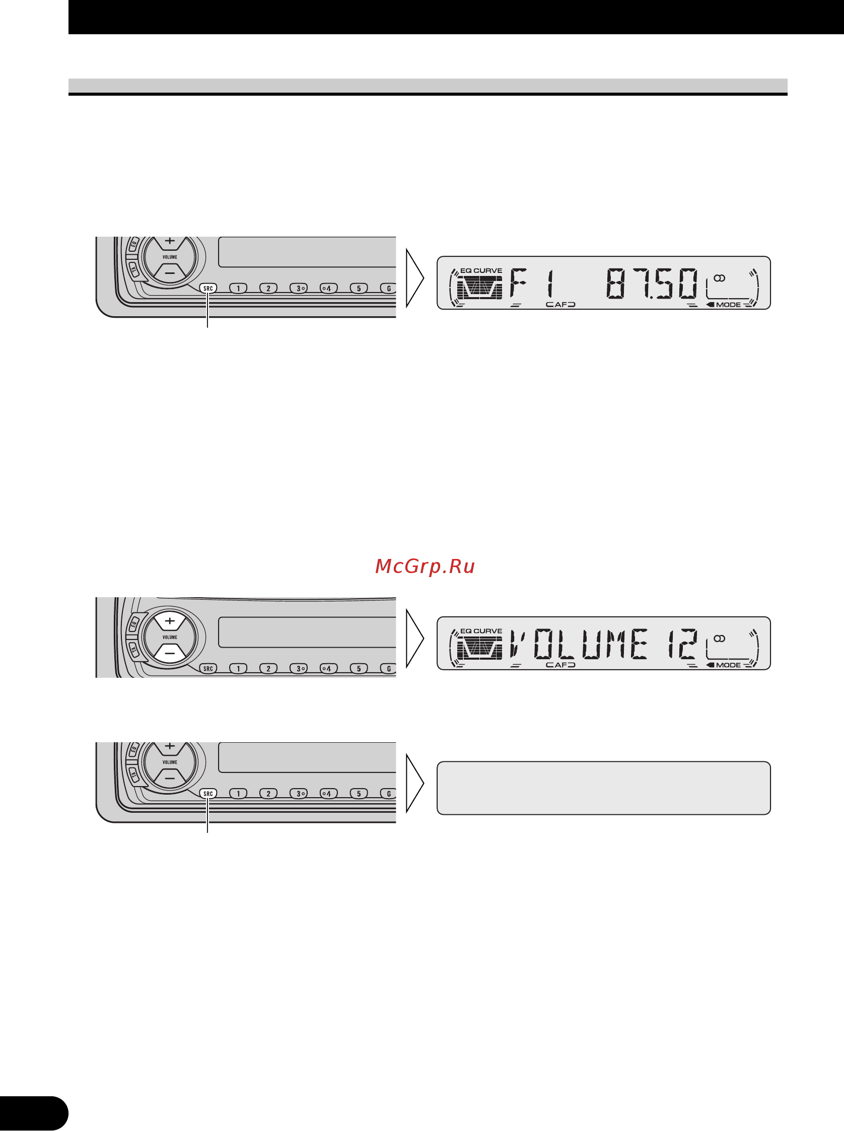 Pioneer DEH-2330R [6/86] Opérations de base