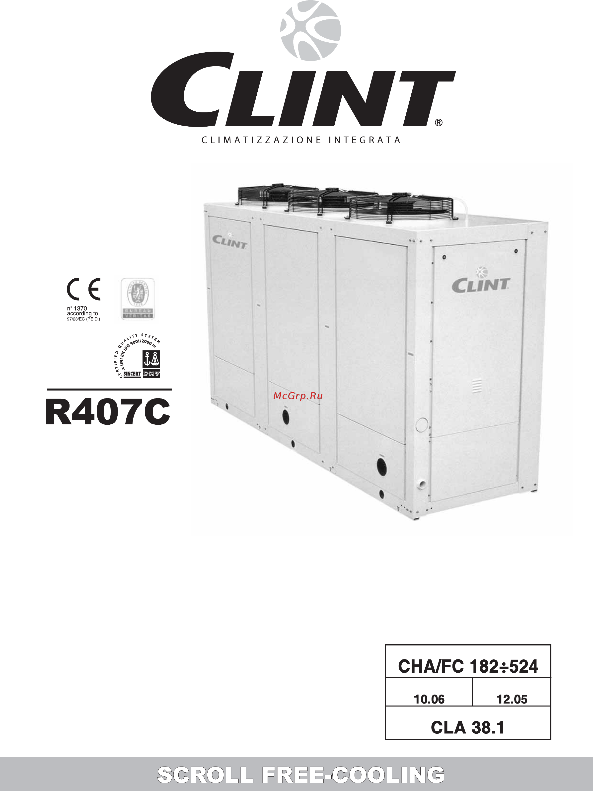 CLINT CHA/FC 262 Инструкция по эксплуатации онлайн