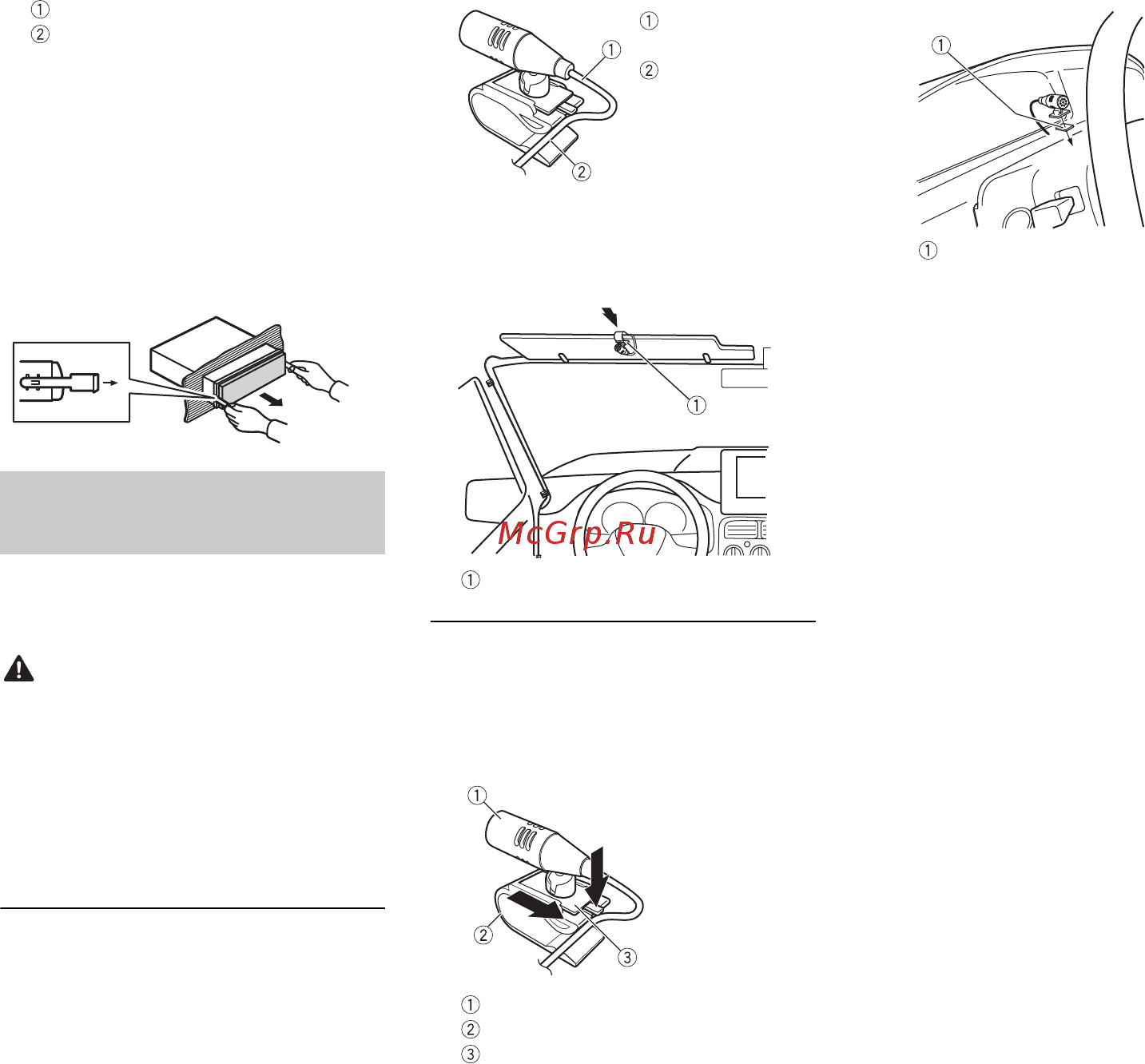 Pioneer deh-4800bt [8/32] Installation du microphone