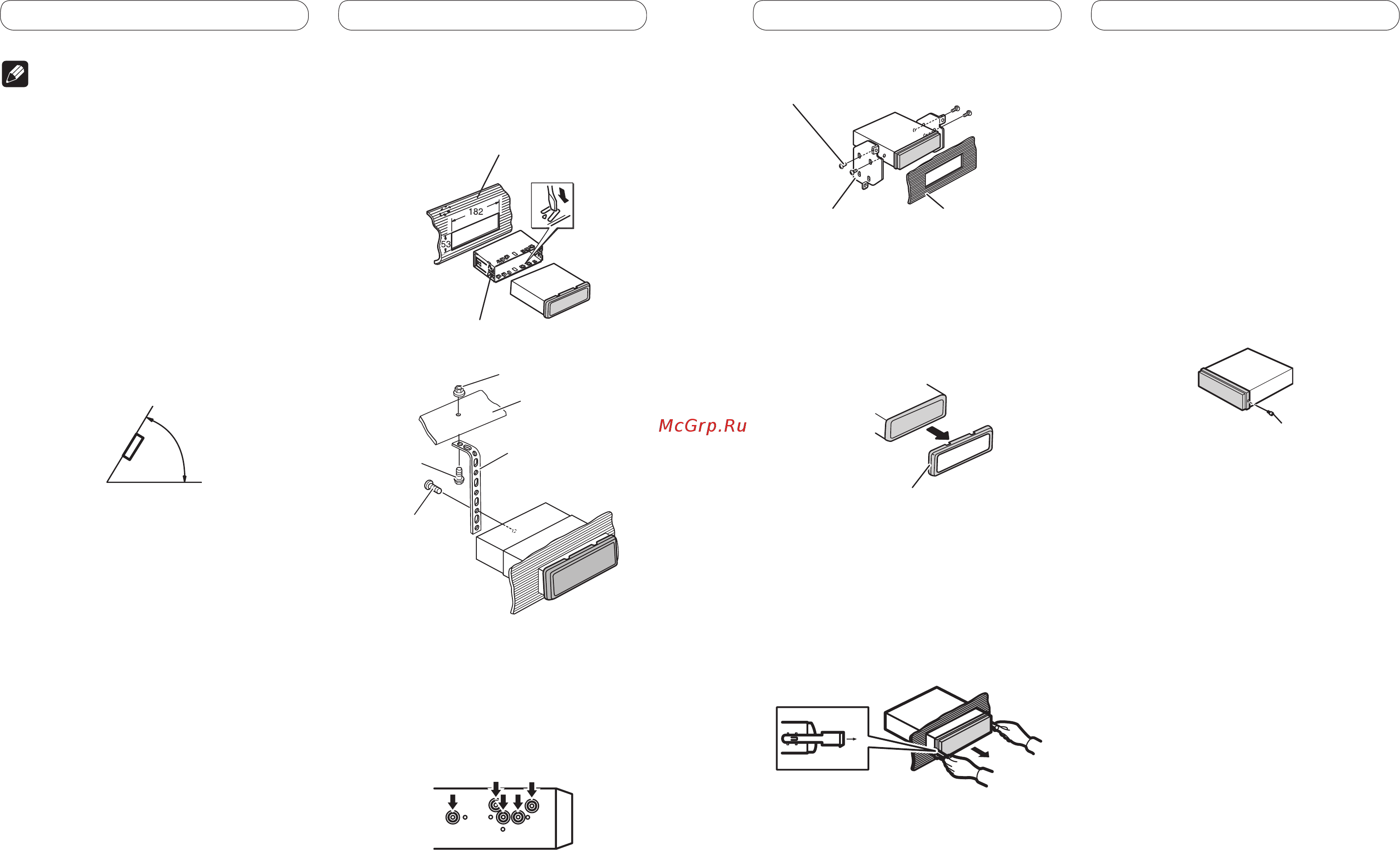 Pioneer DEH-8300SD [4/16] Installazionedinfrontale posteriore