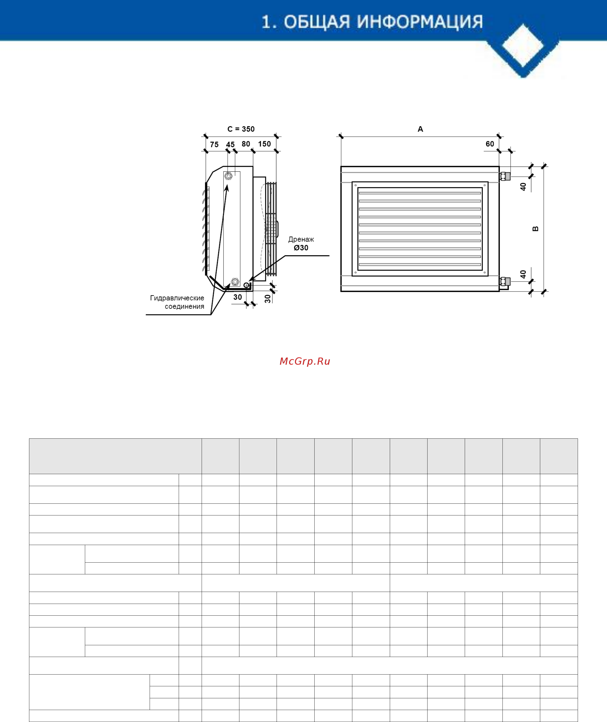 CARLIEUKLIMA Aerotherm 10-E2CF [11/44] Рисунок 1 размеры aerotherm e2cf