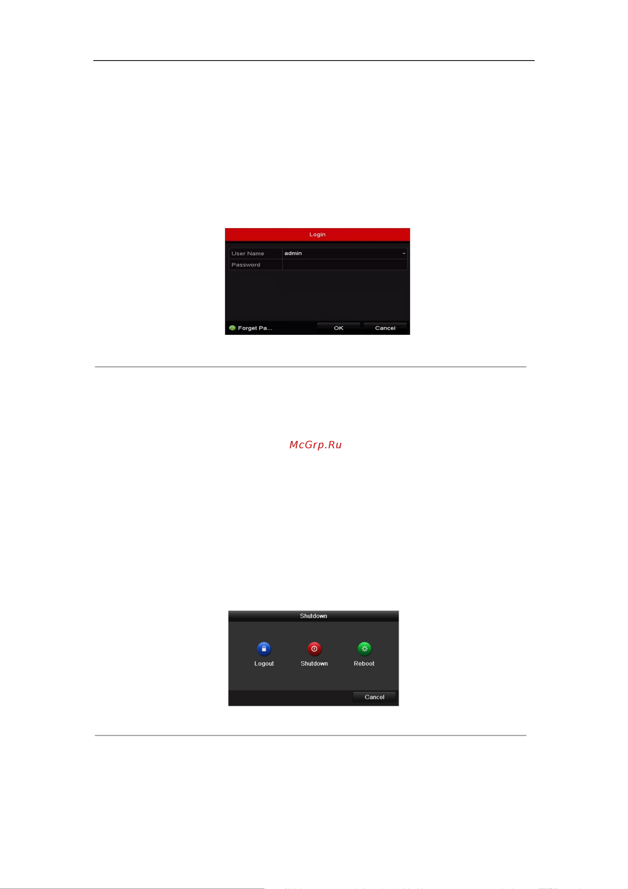 Hikvision DS-7104NI-Q1/M [16/24] Вход пользователя