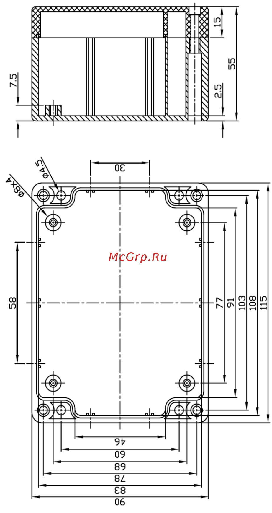 Osnovo Midspan-1/PW [8/8] Приложение а параметры пластикового корпуса
