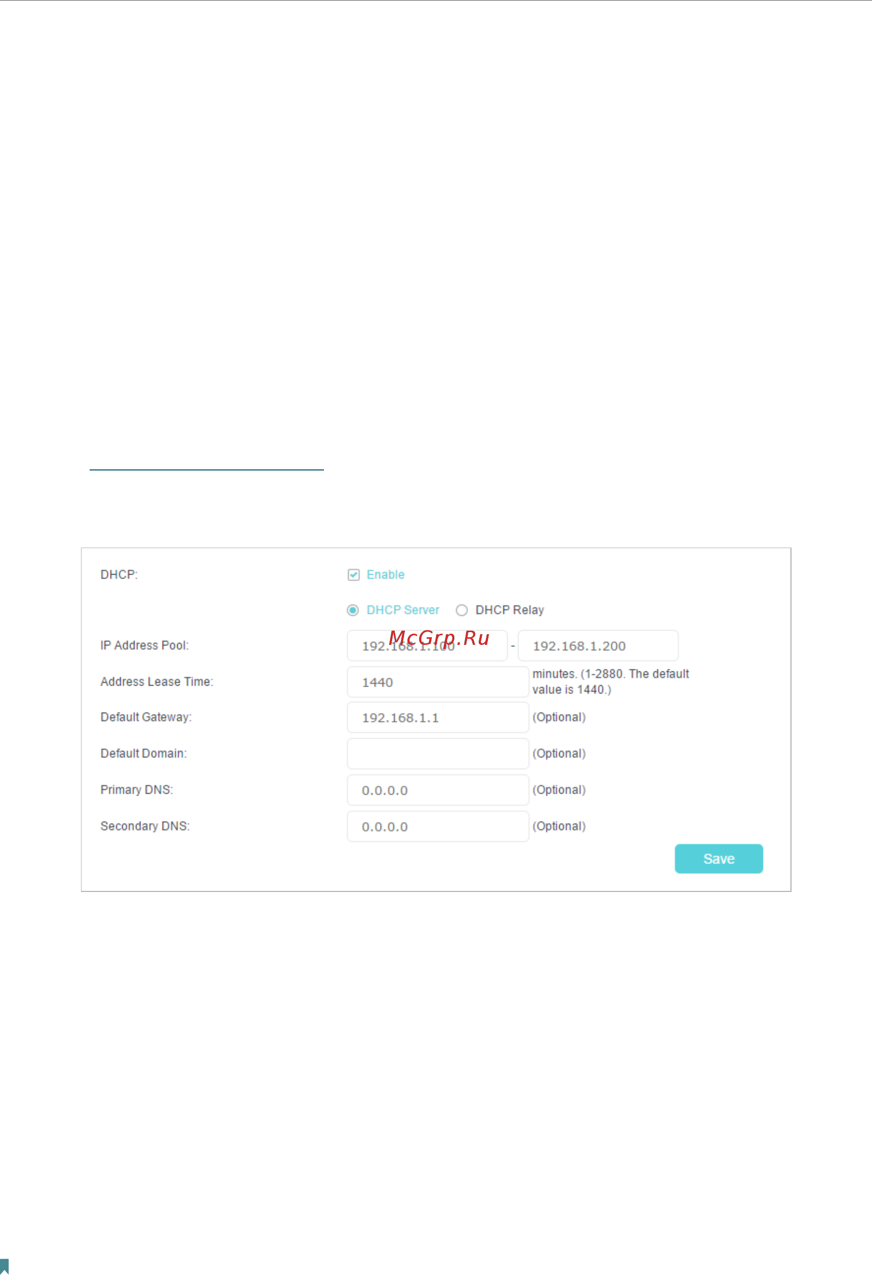 Tp-Link Archer MR400 V1 [52/92] 2 use the 4g lte router as a dhcp server