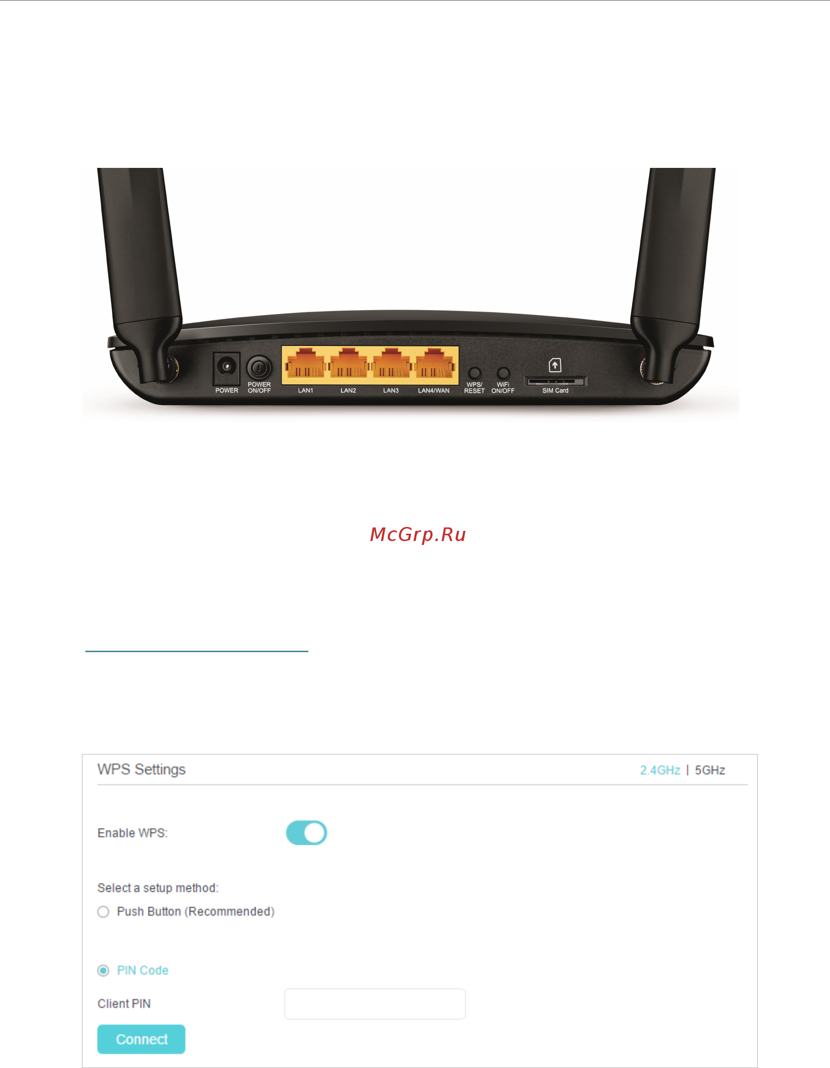 Tp-Link Archer MR400 V1 [56/92] Method 1 use the wi fi protected setup button