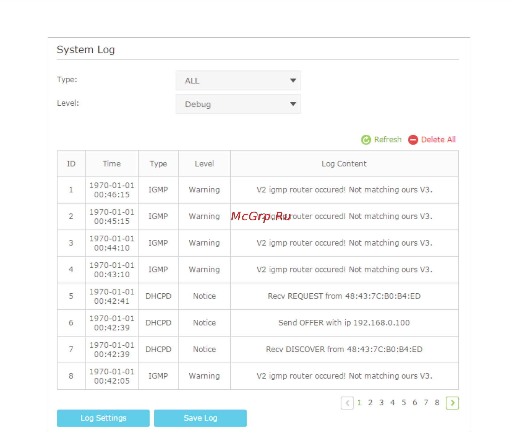 Tp-Link Archer MR200 V1 [75/97] To save the system logs