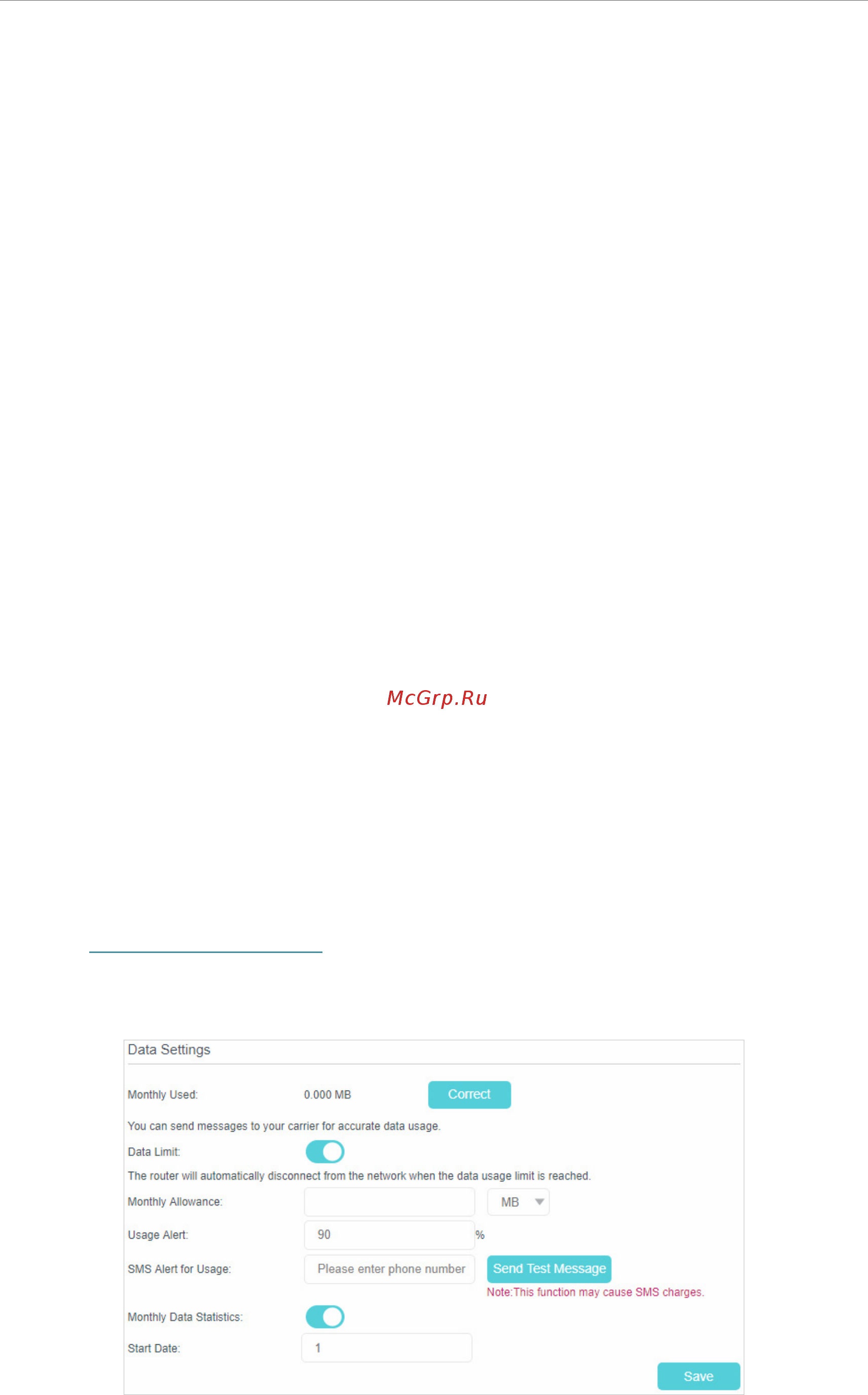Tp-Link TL-MR6400 V3 [47/96] Data settings