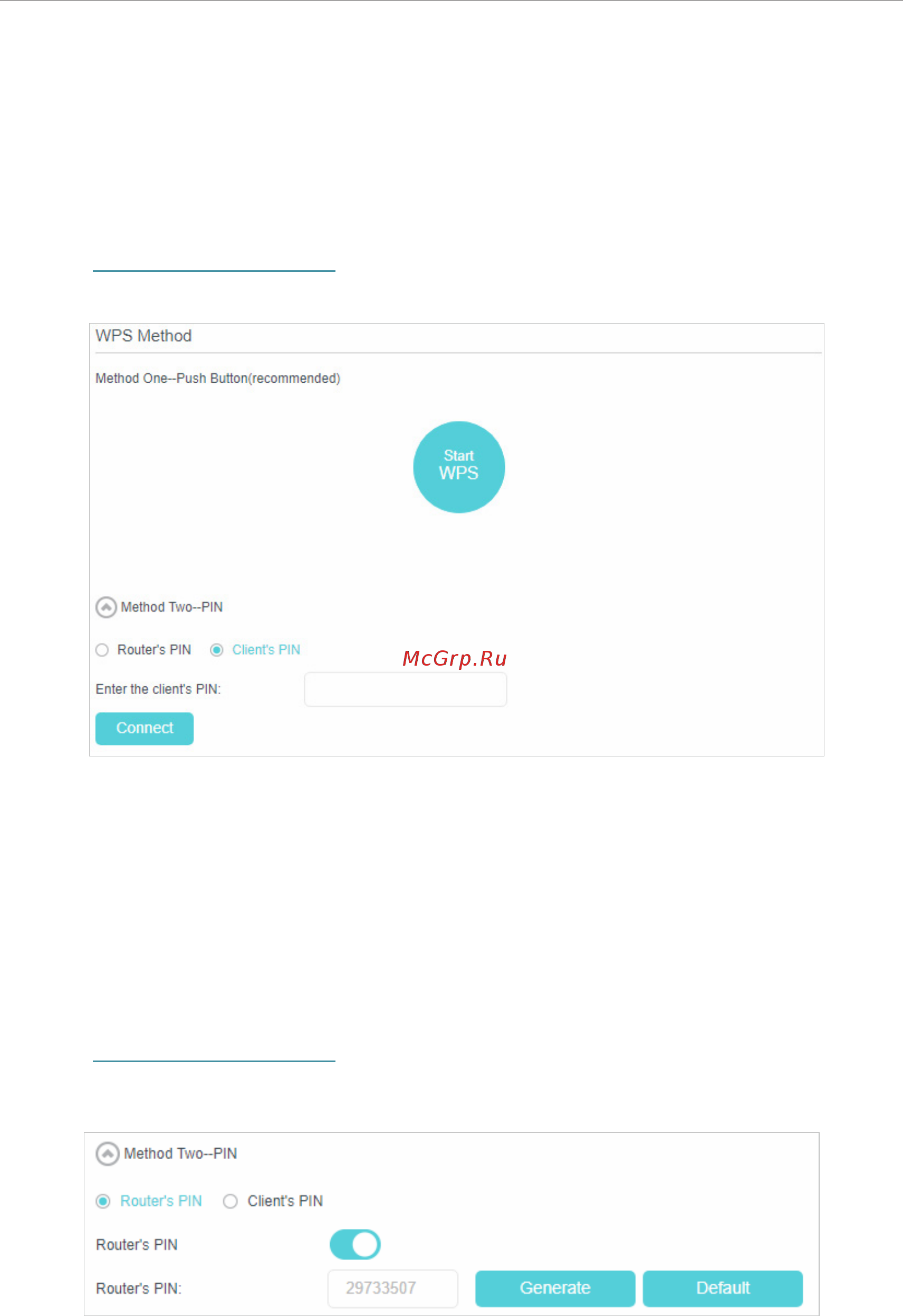 Tp-Link TL-MR6400 V3 [53/96] Method 2 enter the client device s pin on the router