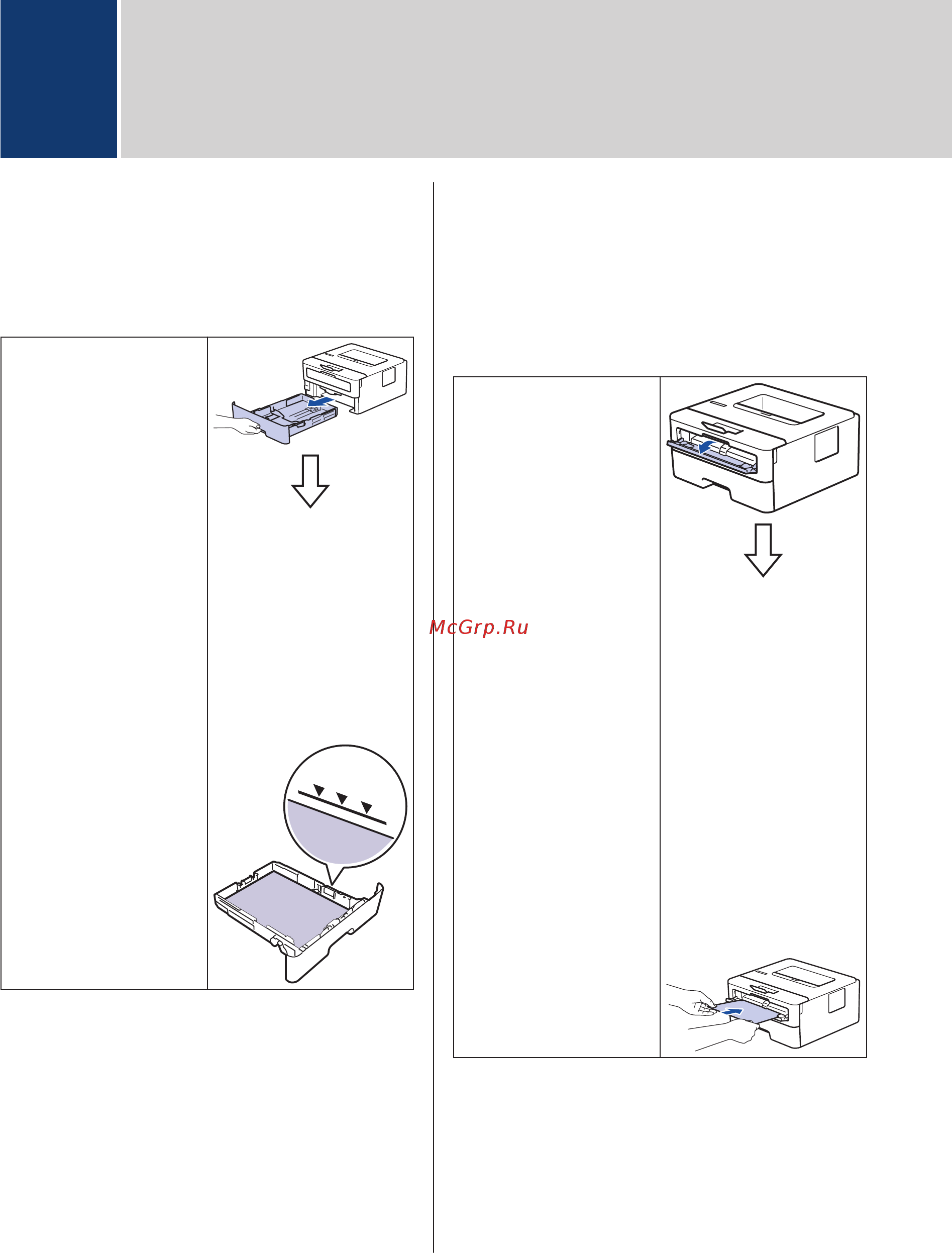 Brother HL-L2371DN [7/14] Загрузка бумаги в слот для ручной подачи