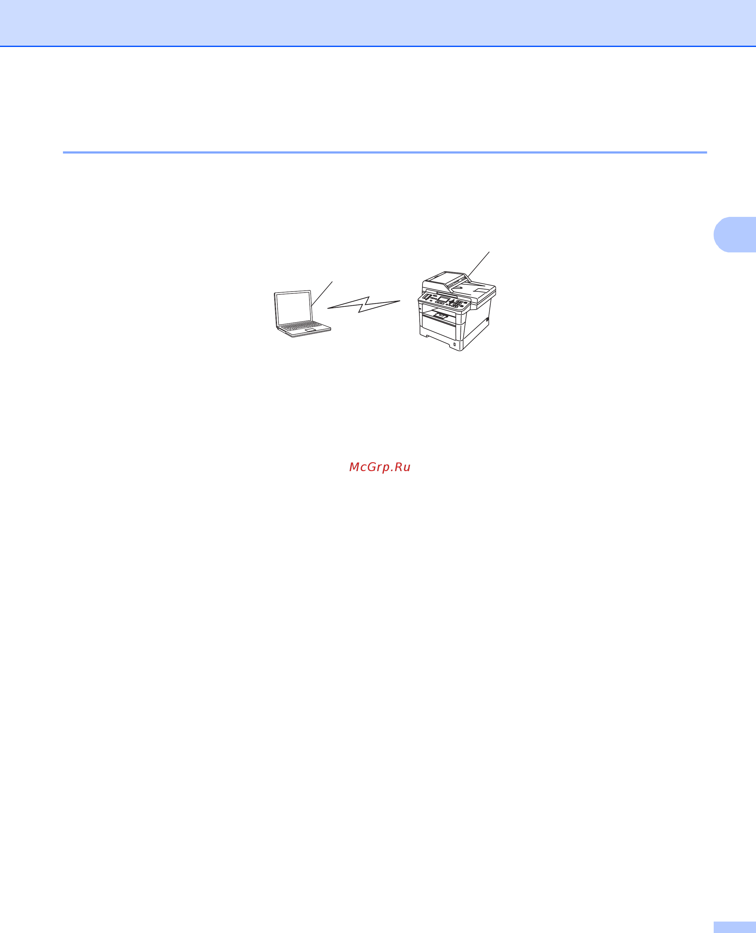 Brother MFC-8510DN [19/192] Подключение к компьютеру поддерживающему беспроводную связь без беспроводной точки доступа маршрутизатора в сети режим ad hoc