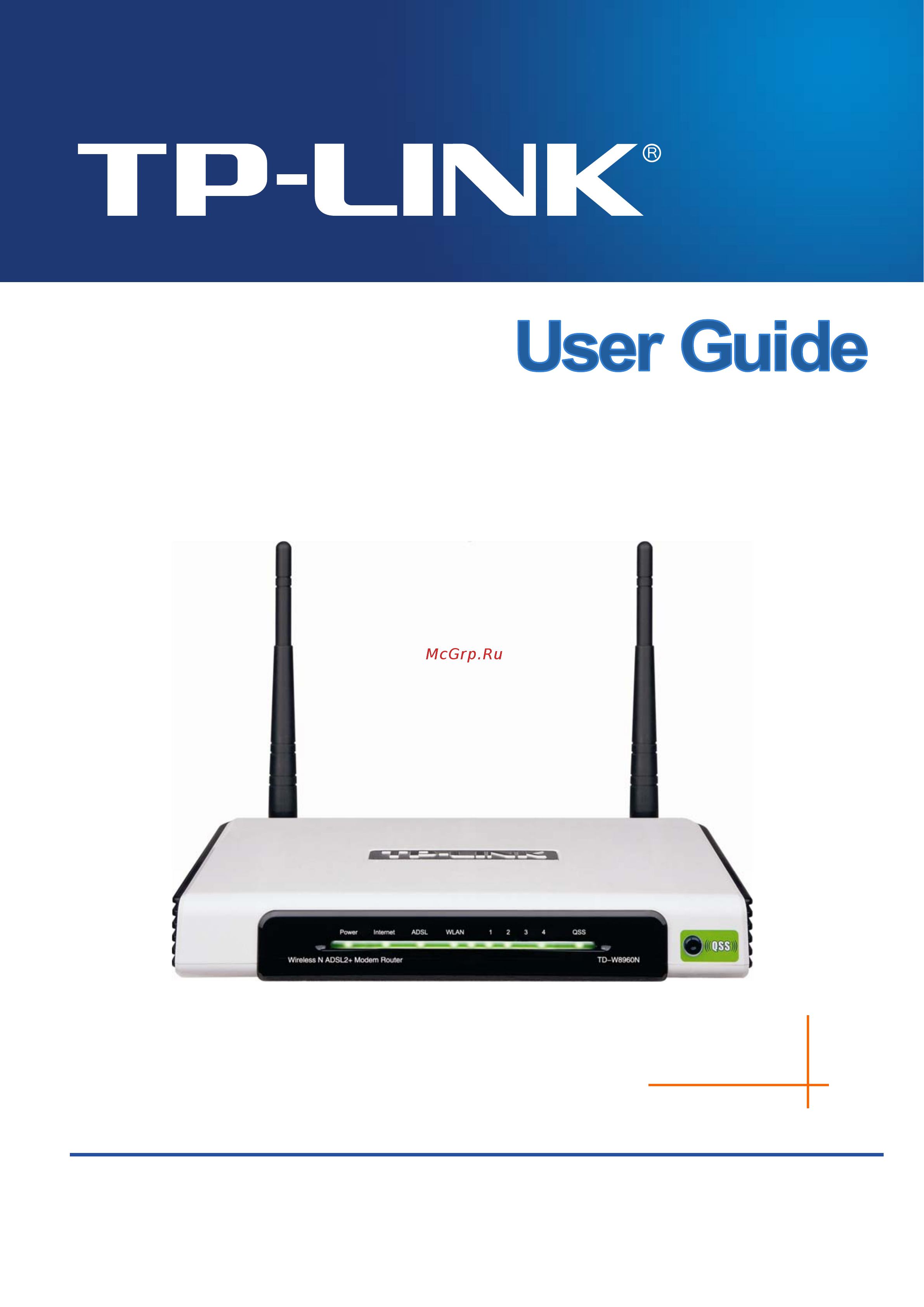 Tp-Link TD-W8960N V3 Руководство пользователя онлайн