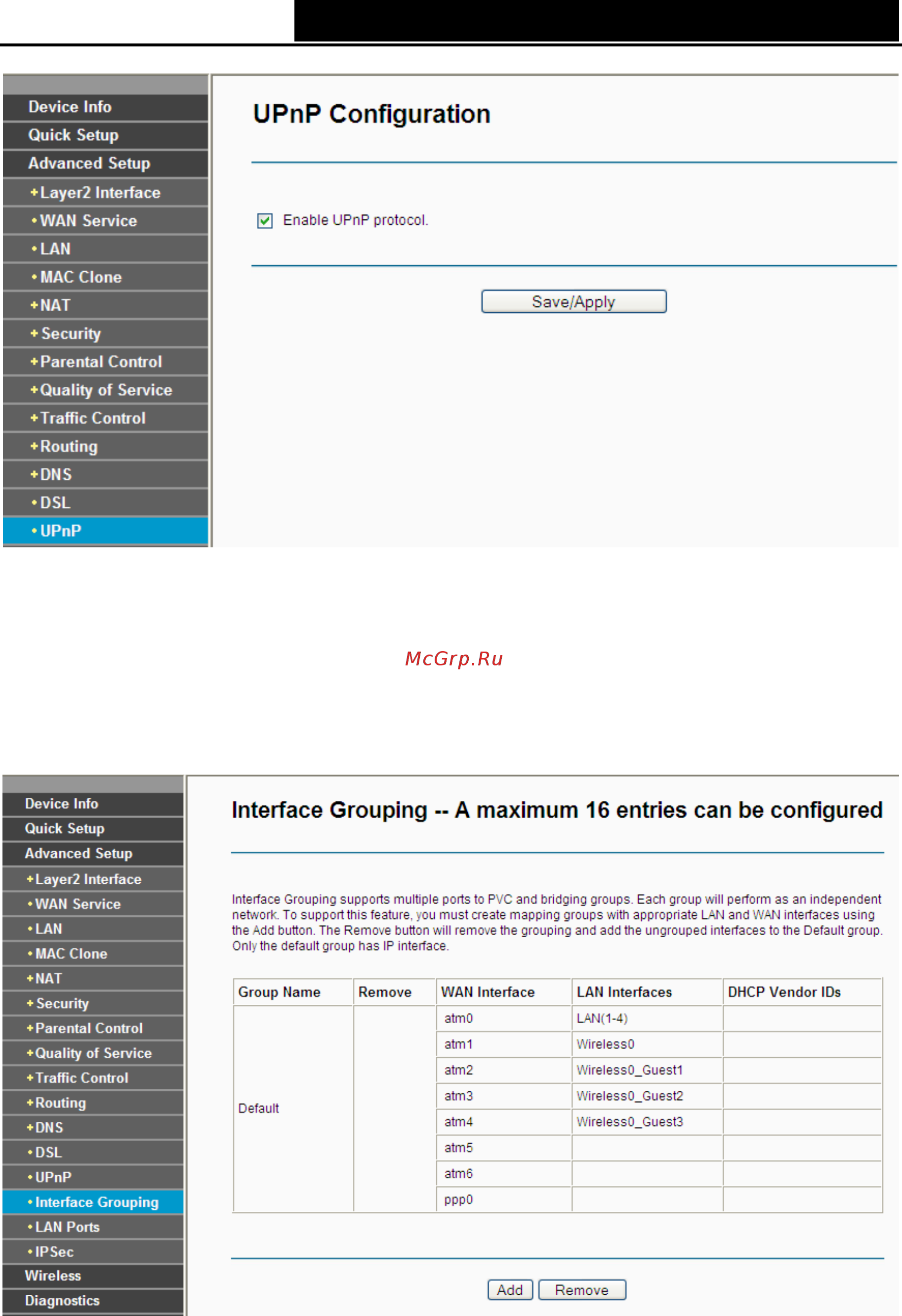 Tp-Link TD-W8960N V3 [68/122] Interface grouping