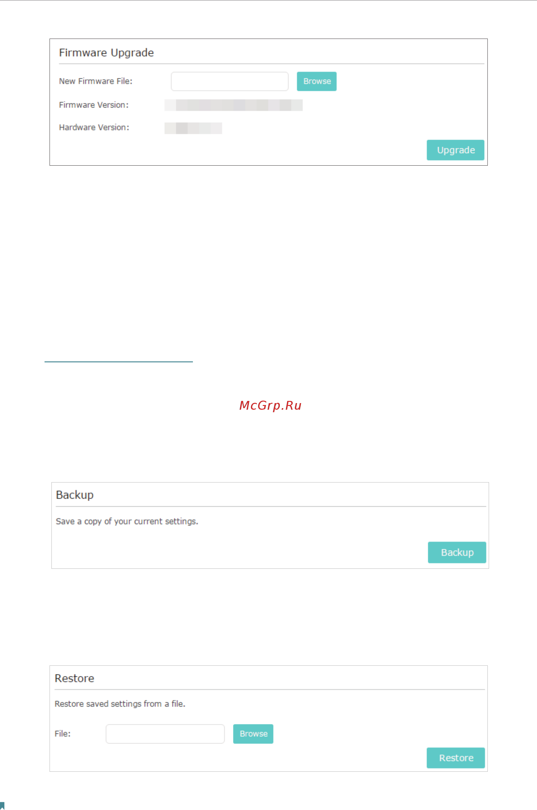 Tp-Link RE360 V1 [32/42] Backup and restore configuration settings