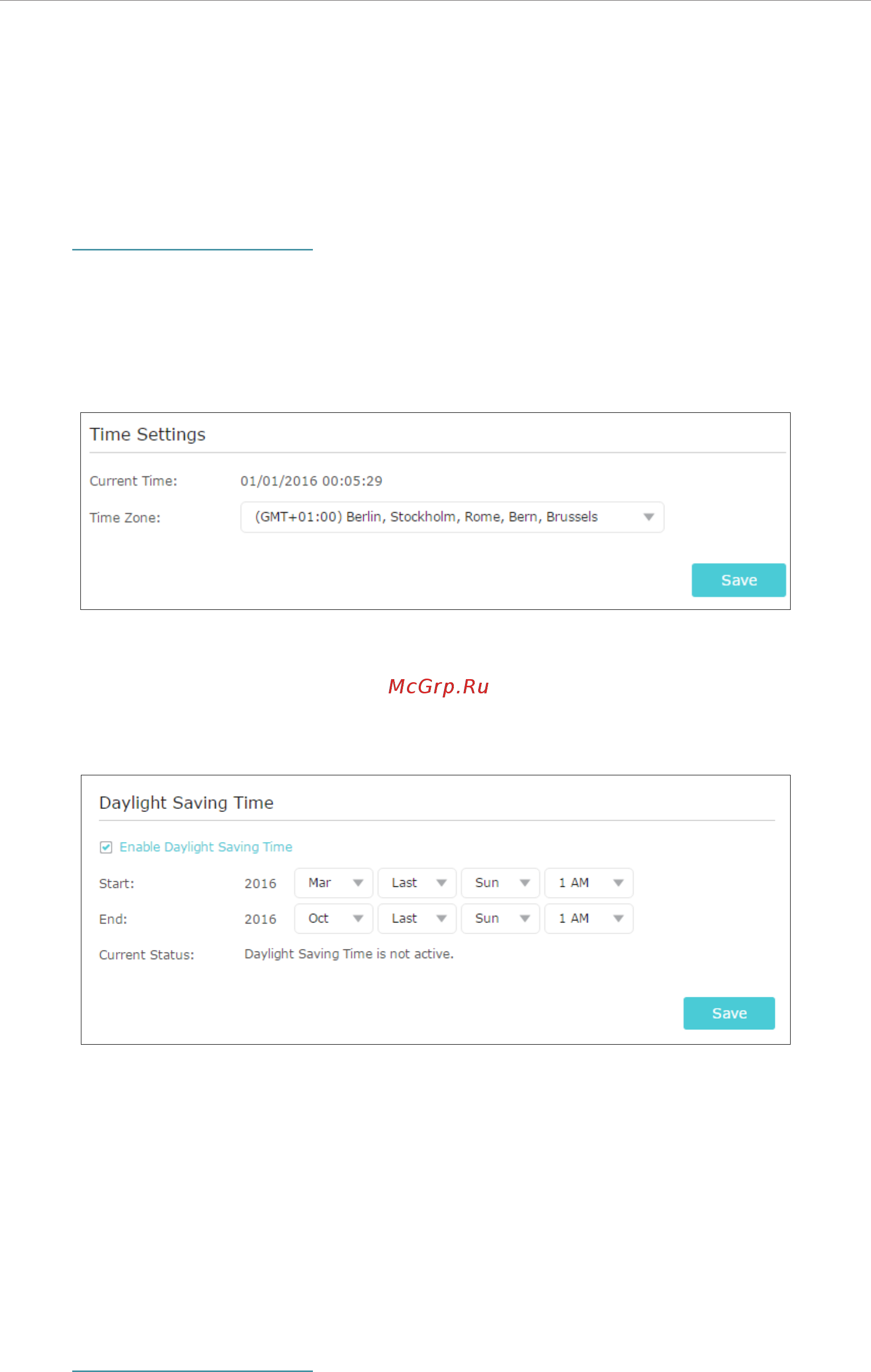 Tp-Link RE365 V1 [35/49] Set up system time