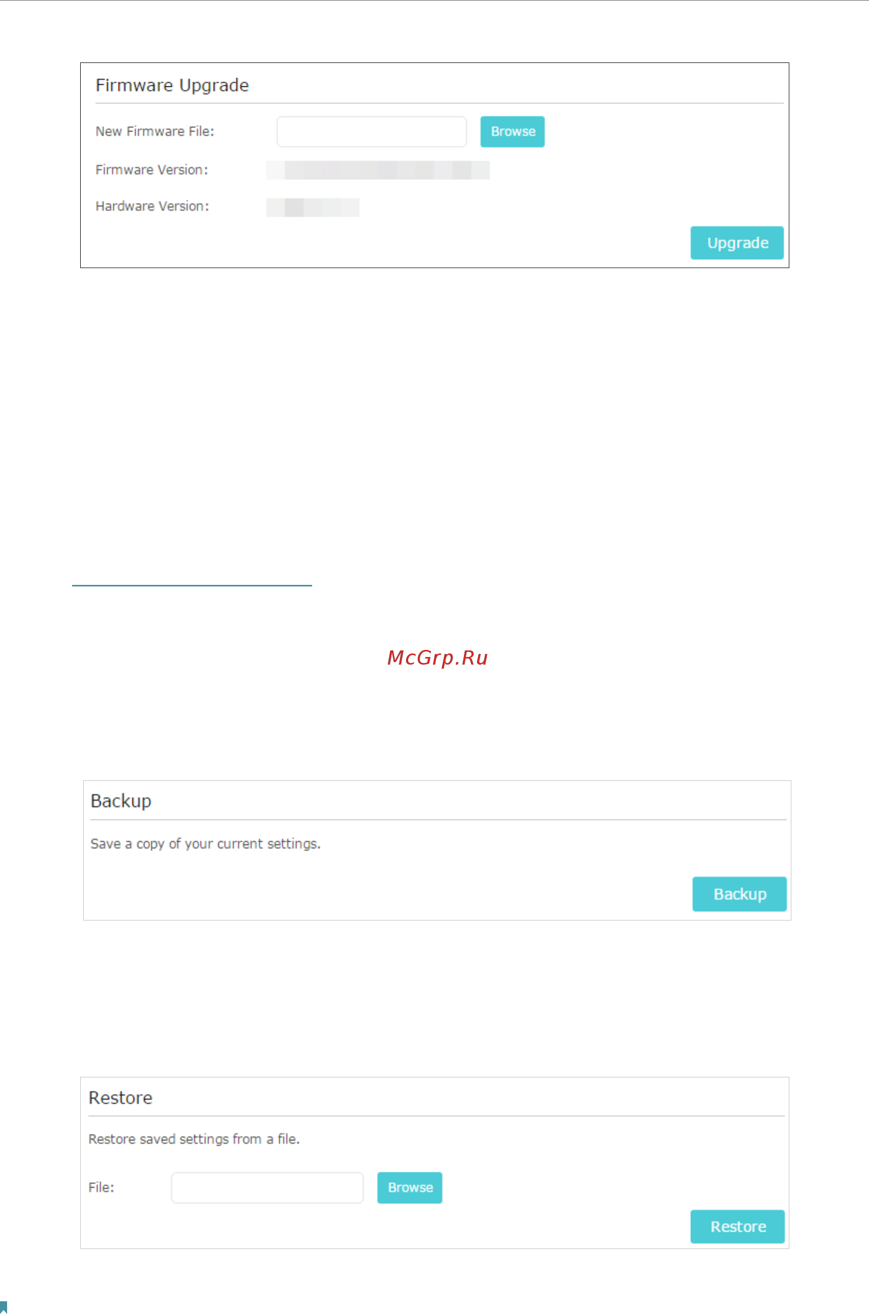 Tp-Link RE365 V1 [38/49] Backup and restore configuration settings