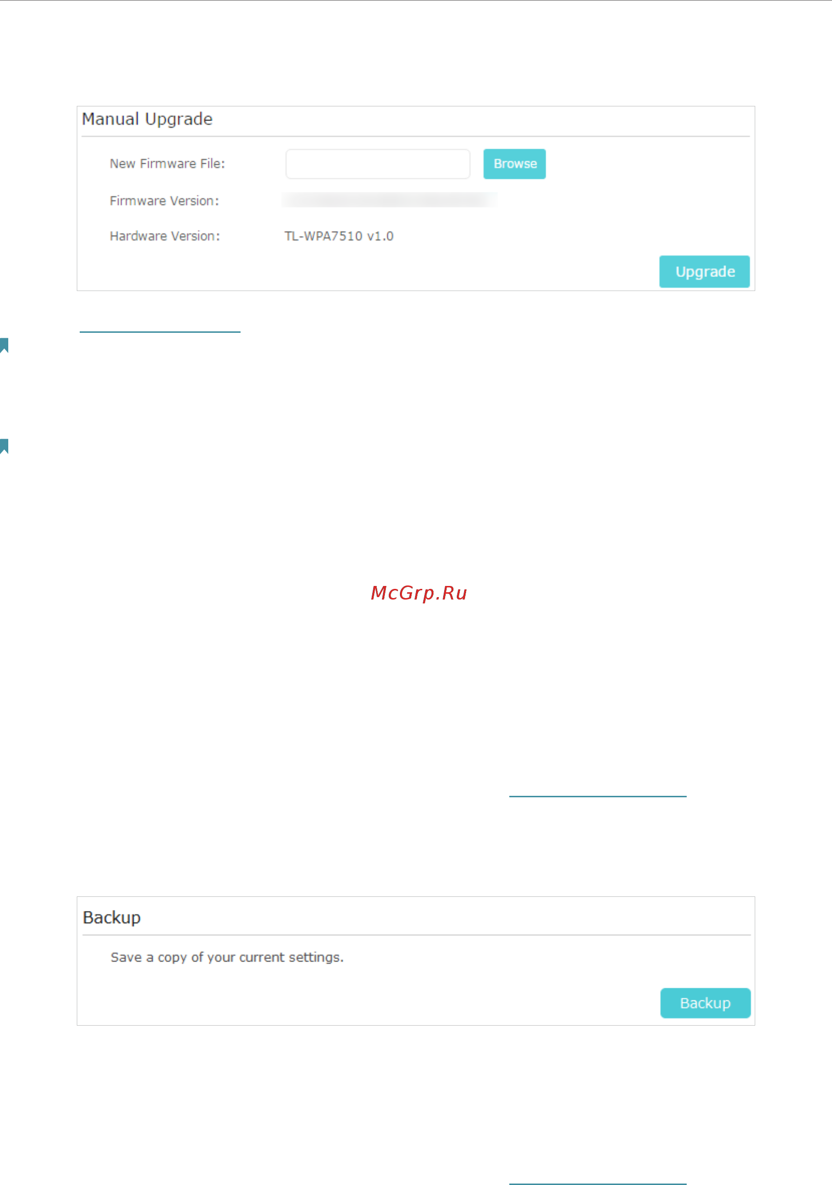 Tp-Link TL-WPA7510 KIT V1 [32/39] 4 backup and restore configuration settings