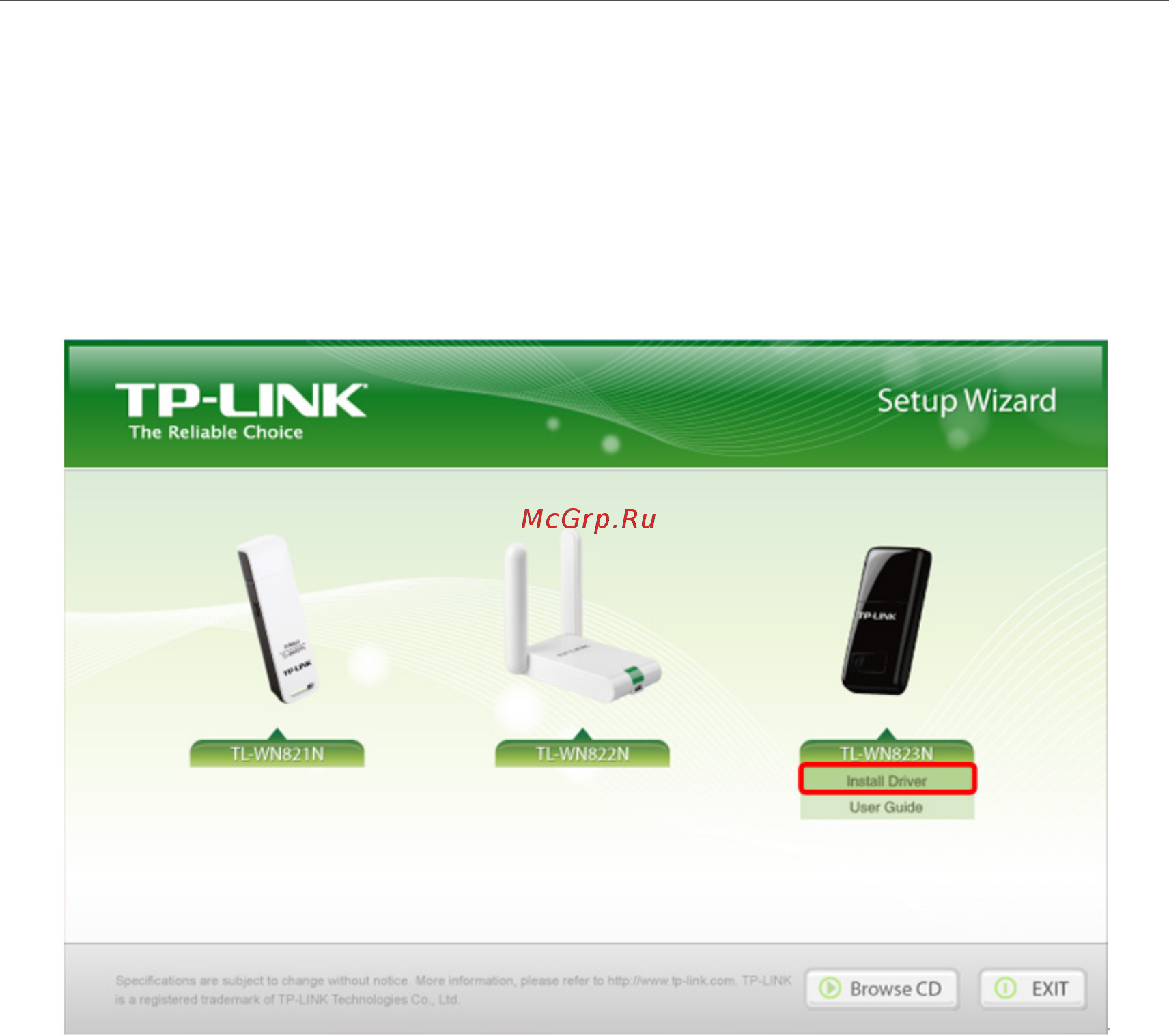 Tp-Link TL-WN823N V2 [10/49] Install driver and utility