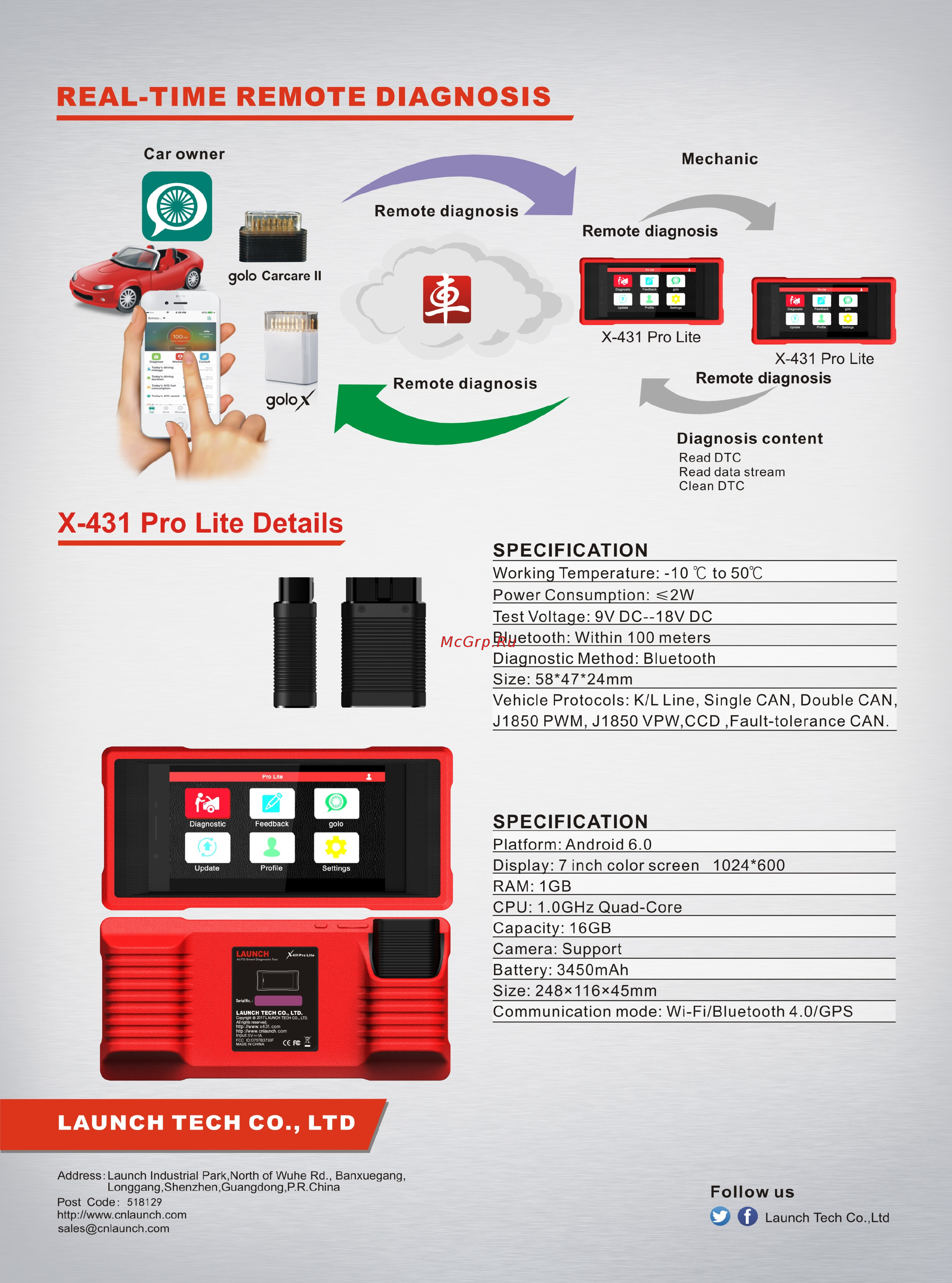 Launch PRO Lite v.2017 [2/2] Real time remote diagnosis