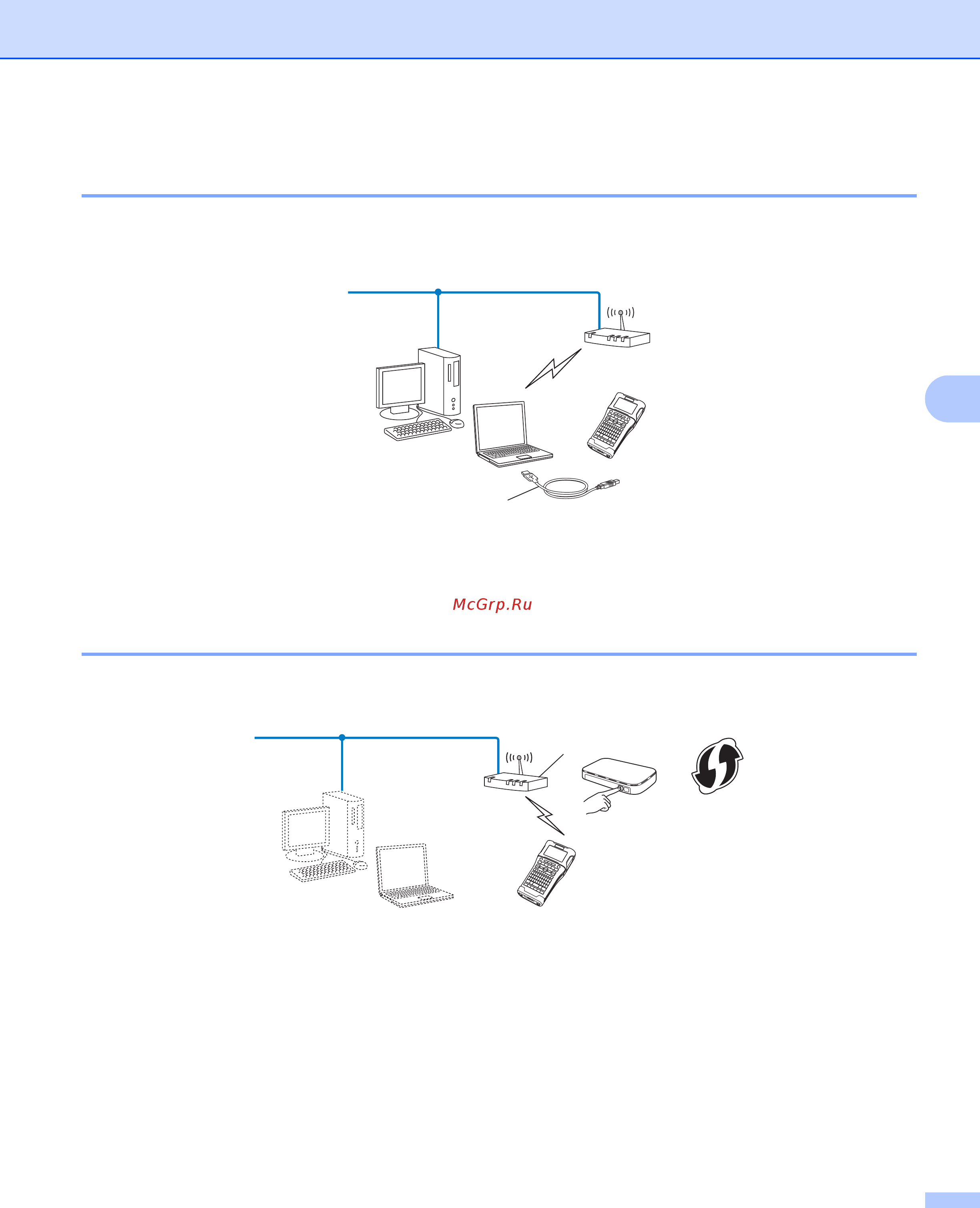 Brother PT-E550W [18/58] Настройка одним нажатием кнопки с использованием wi fi protected setup