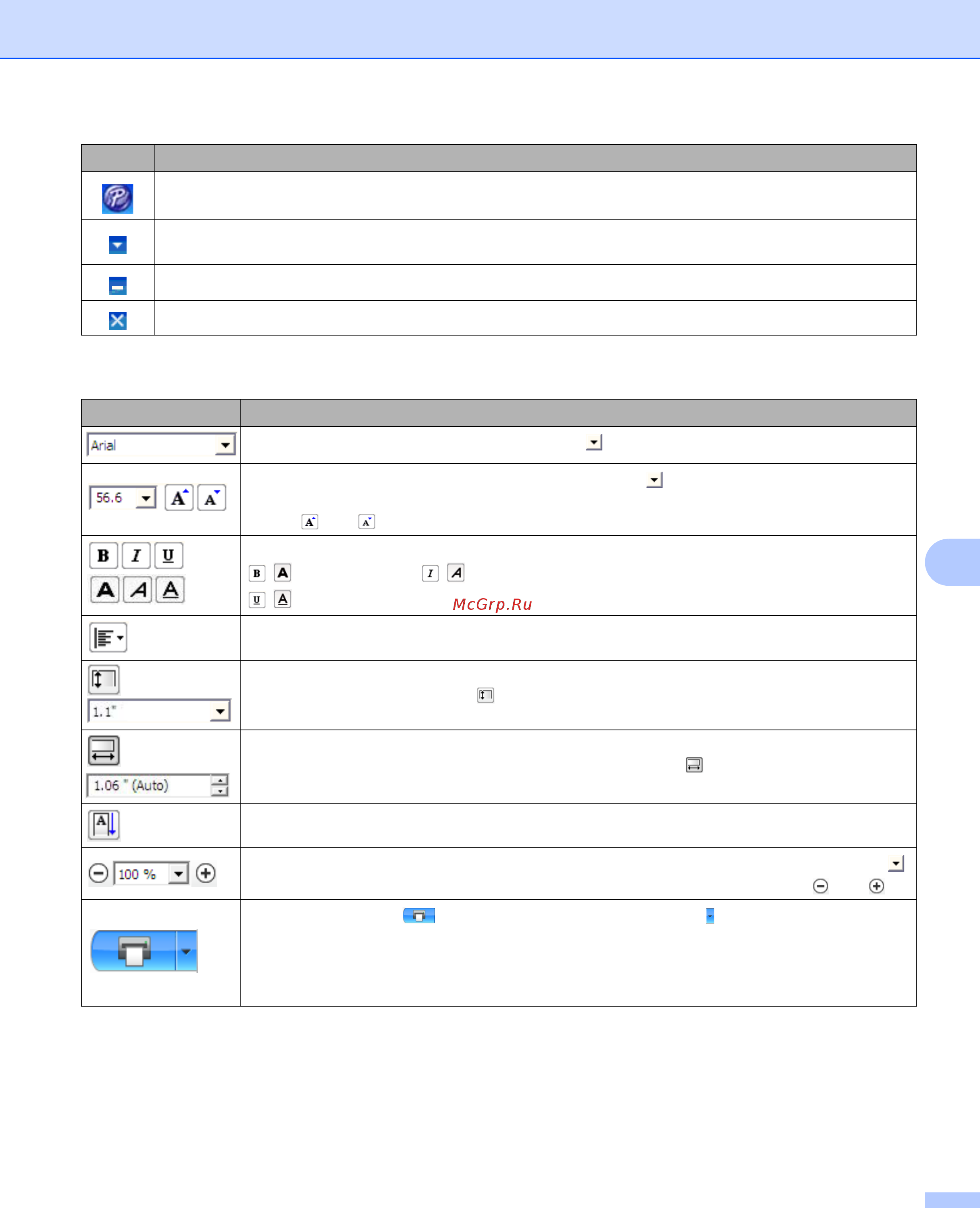 Brother QL-820NWB [119/207] Панель свойств