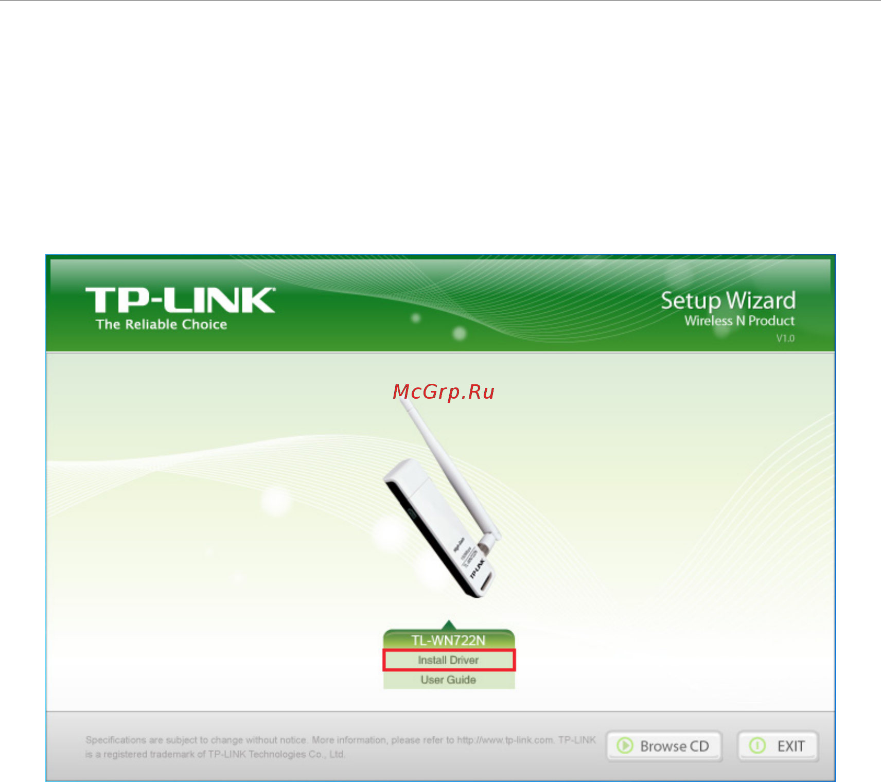 Tp-Link TL-WN722N V2 [10/49] Install driver and utility