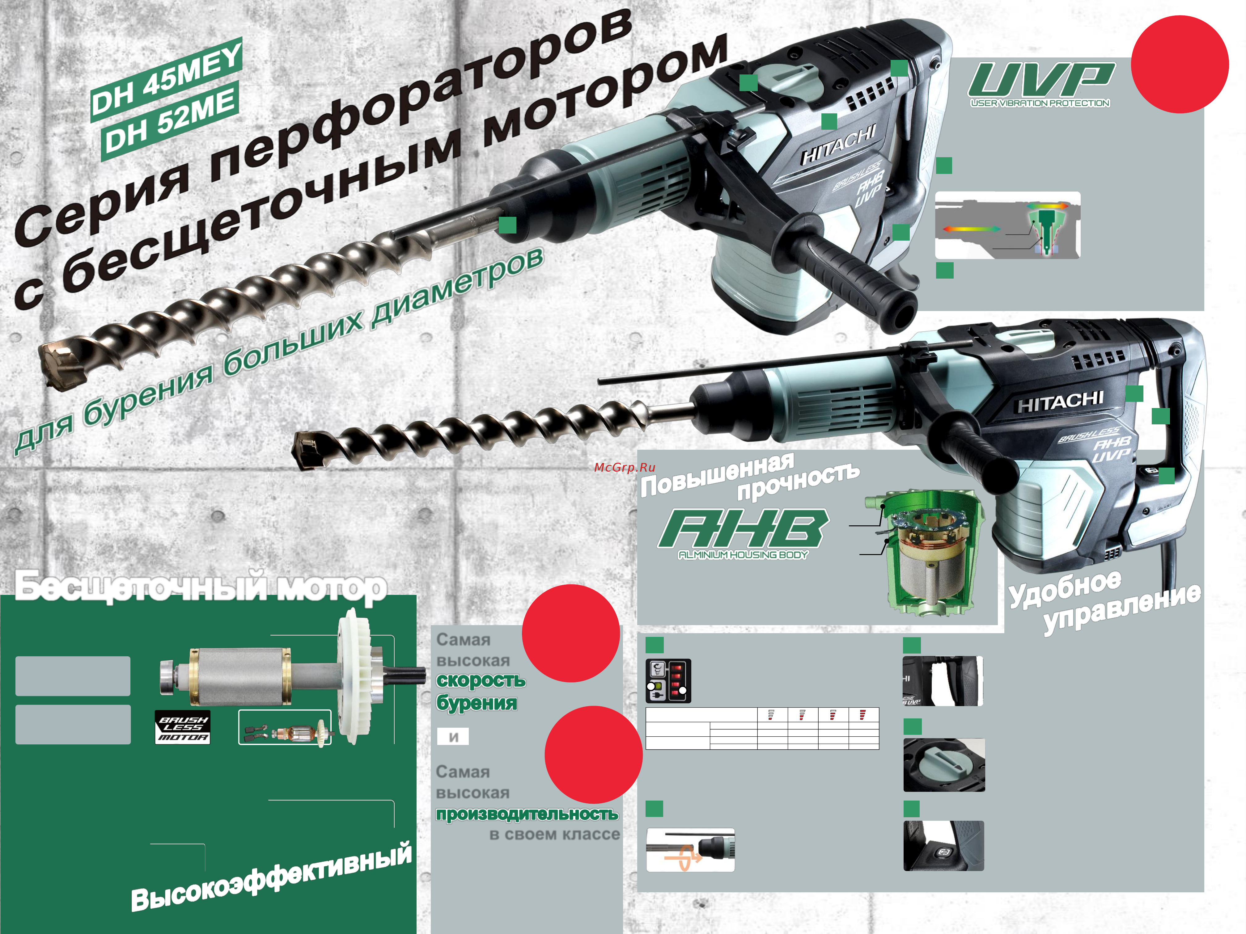 Hikoki DH 45MEY [2/2] Большой триггерный переключатель