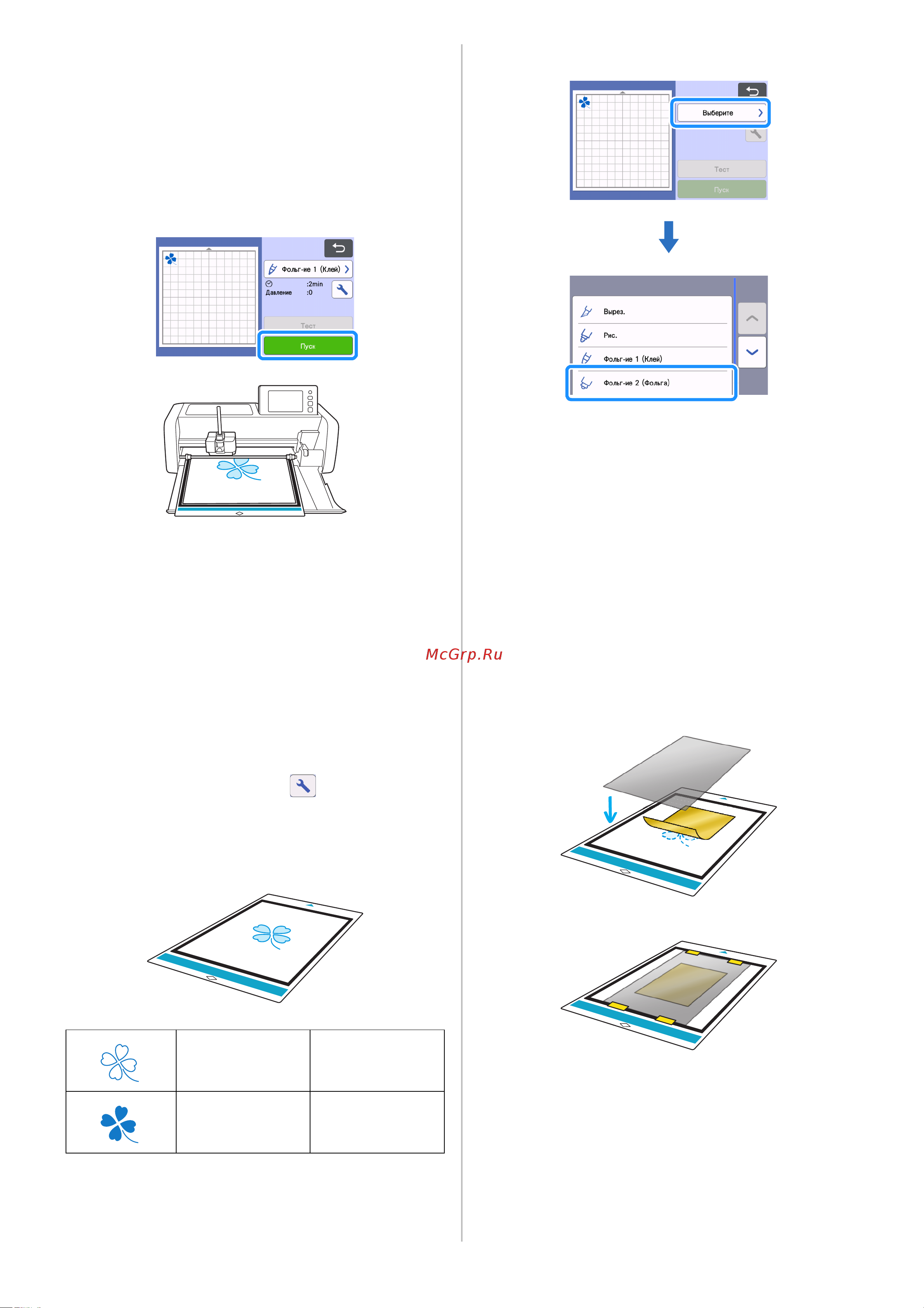 Brother SDX1000 [6/7] После нанесения клея извлеките мат из машины и дайте клею высохнуть фольгу невозможно аккуратно нанести пока клей не высох