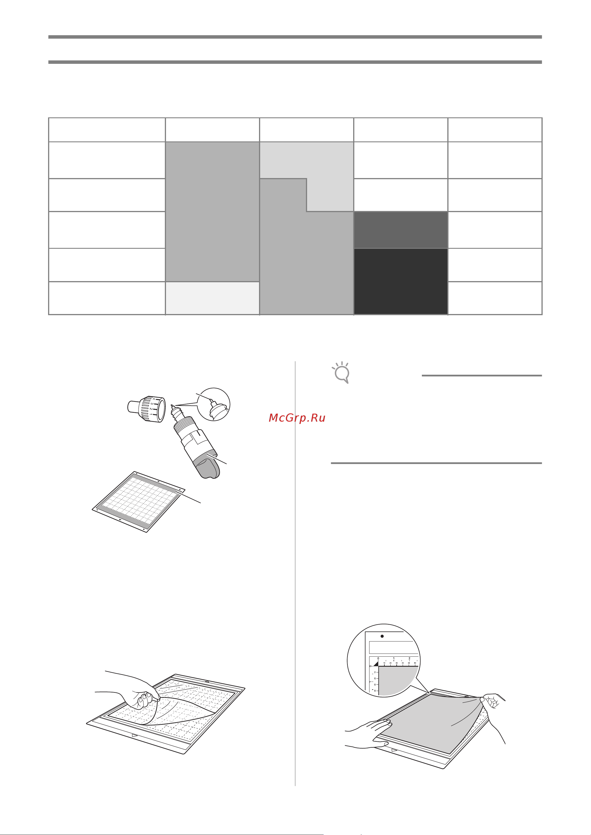 Brother CM600 [14/72] Сочетание мата и ножа для резки