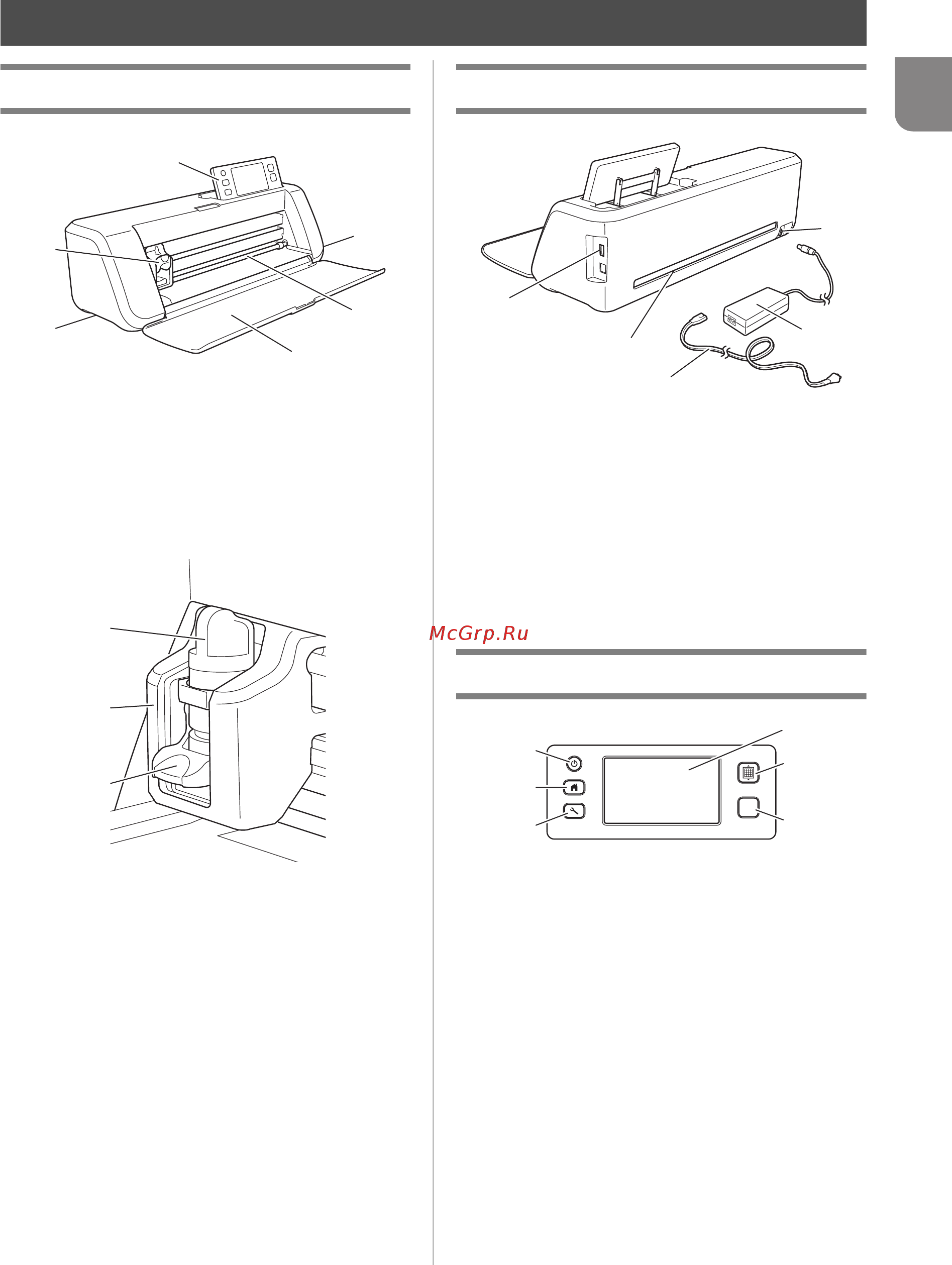 Brother CM600 [11/71] Unit descriptions rear