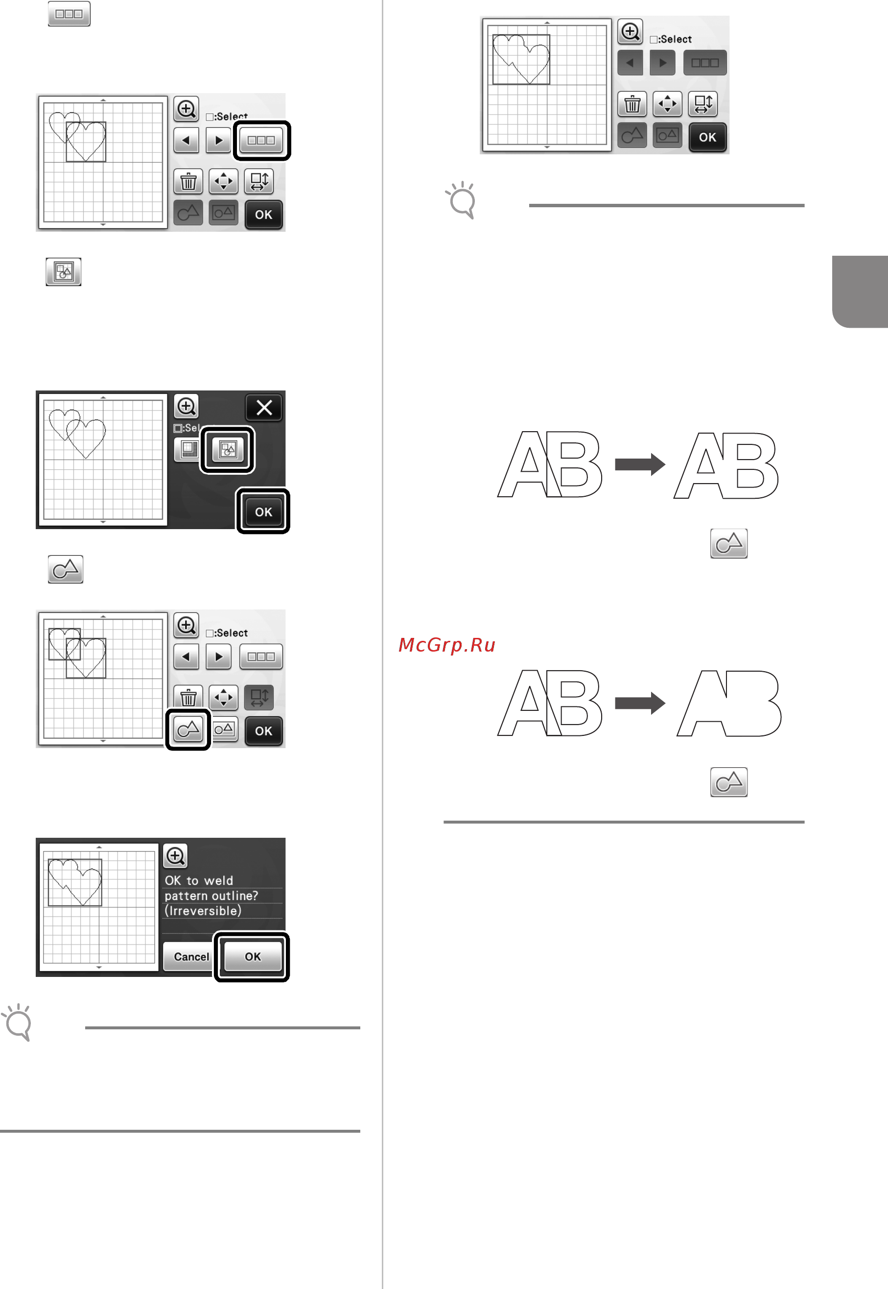 Brother CM600 [39/71] Check the preview and then touch the ok key
