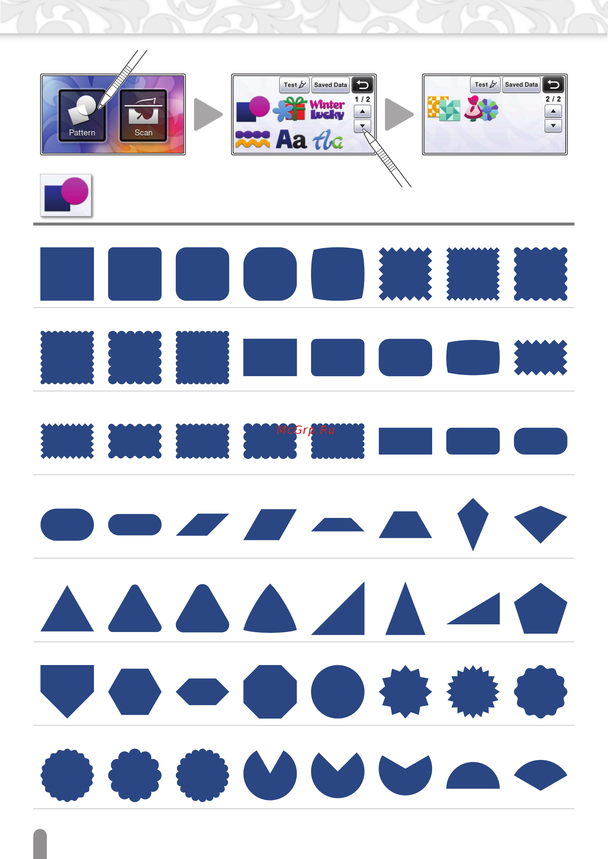 Brother CM840 Перечень рисунков онлайн [2/20] 393759