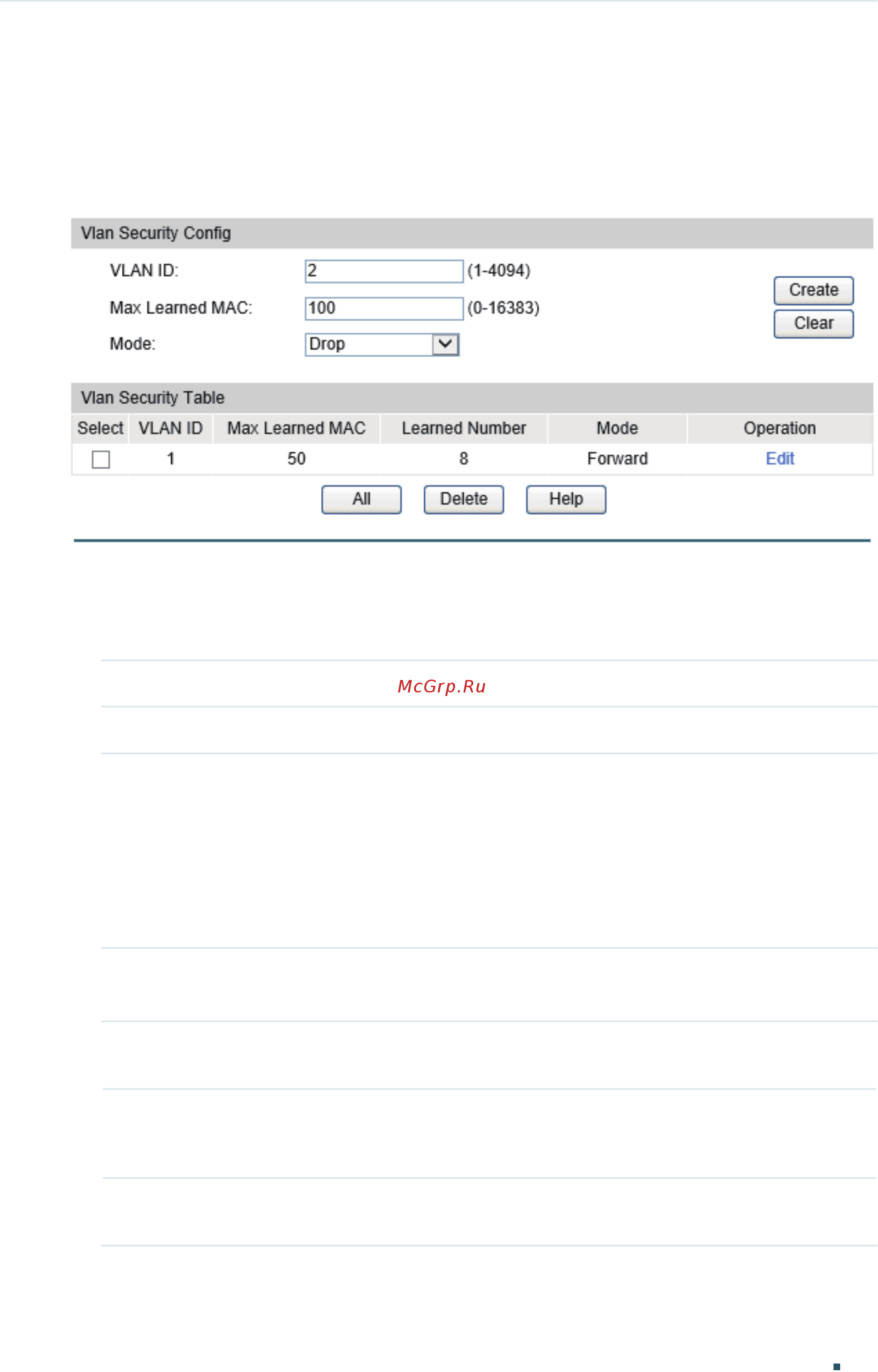 Tp-Link T2600G-28MPS V2 [176/1027] Limiting the number of mac addresses in vlans