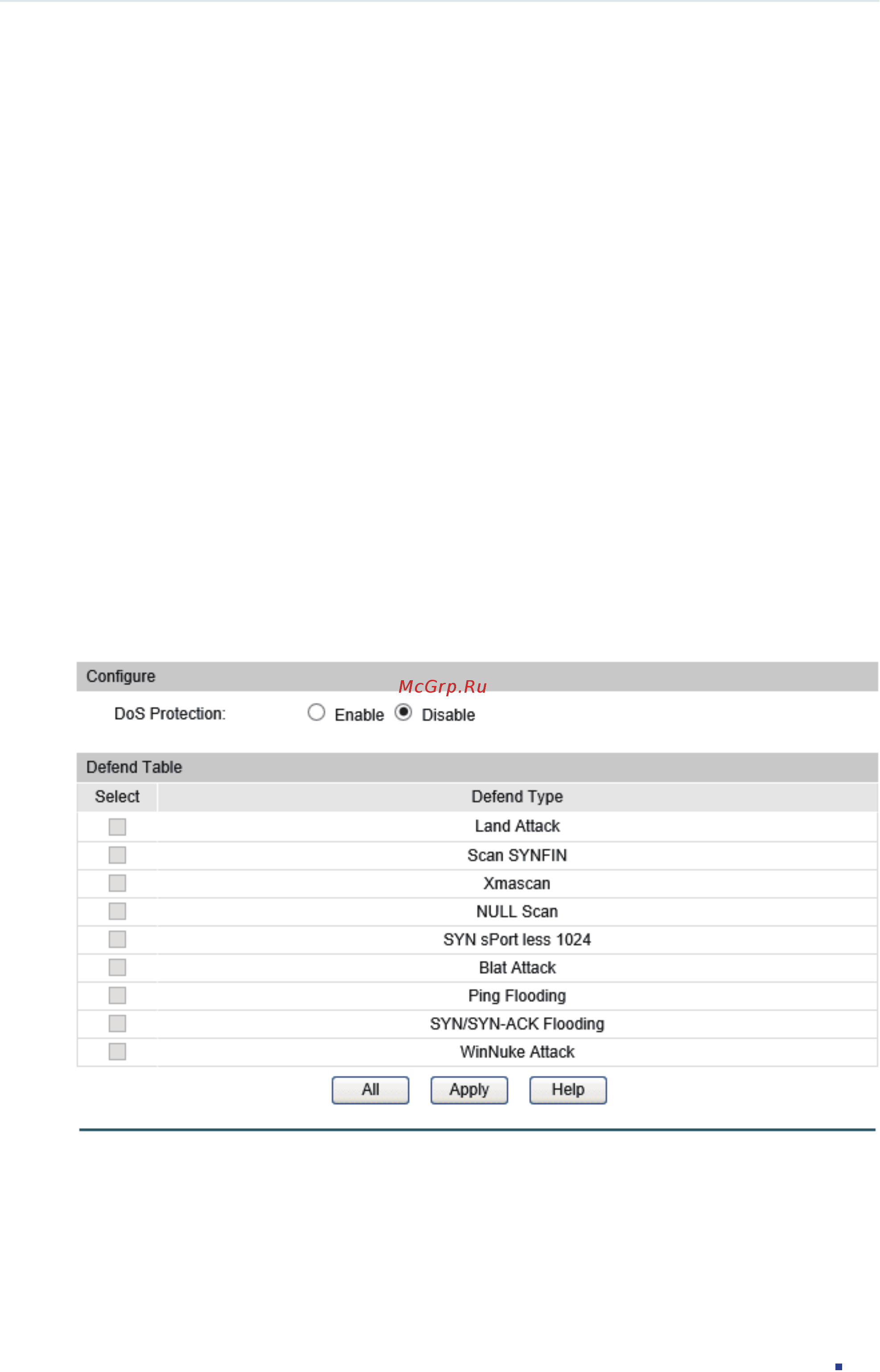 Tp-Link T2600G-28MPS V2 [811/1027] Dos defend configuration